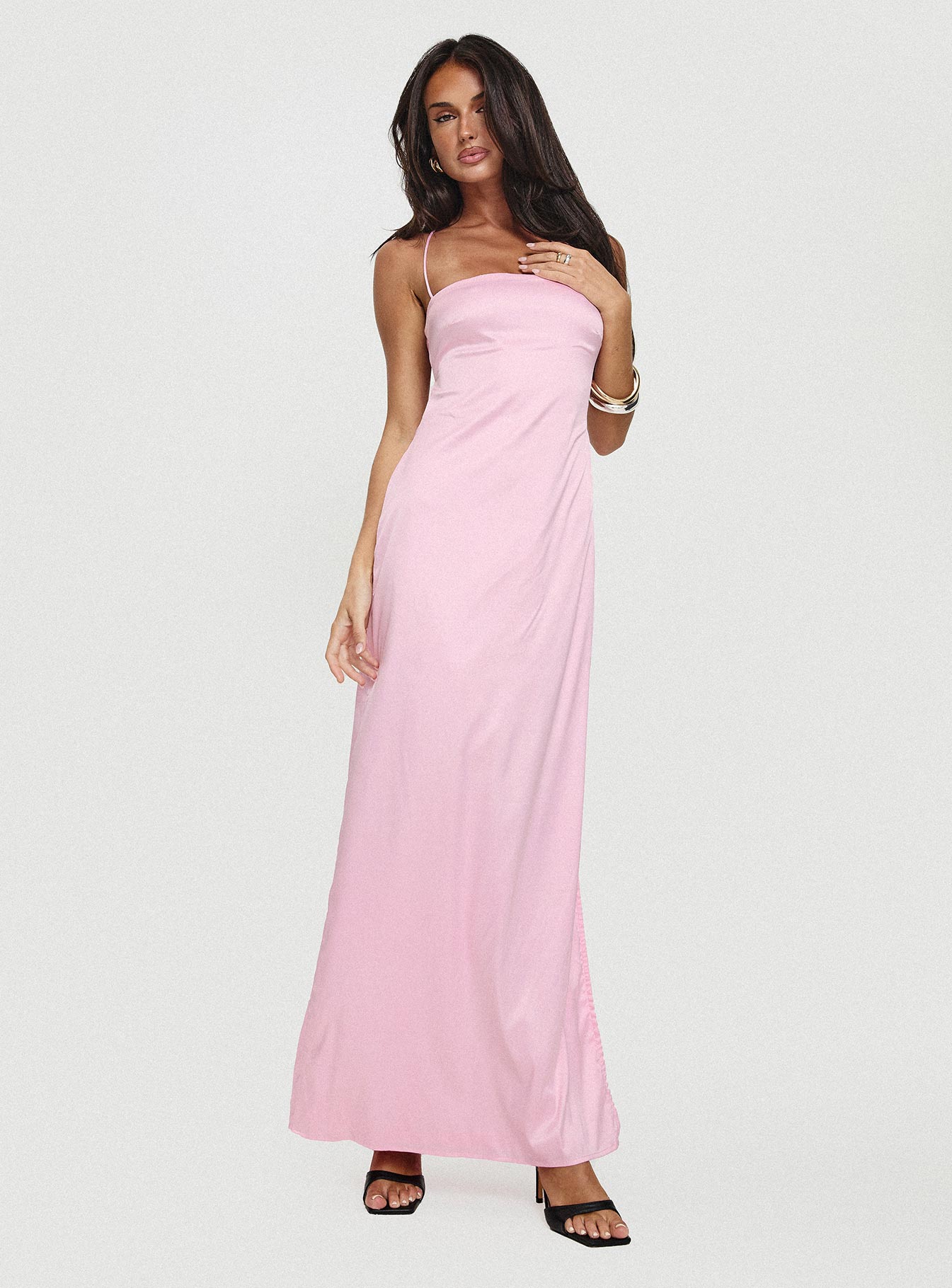 Roselyn Maxi Dress Pink、mySite、solidvoid