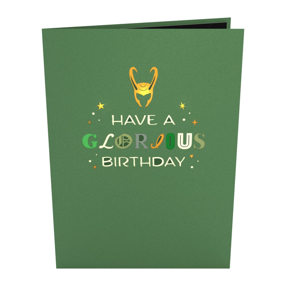 Marvel's Loki Glorious Birthday Pop-Up Card、mySite、solidvoid