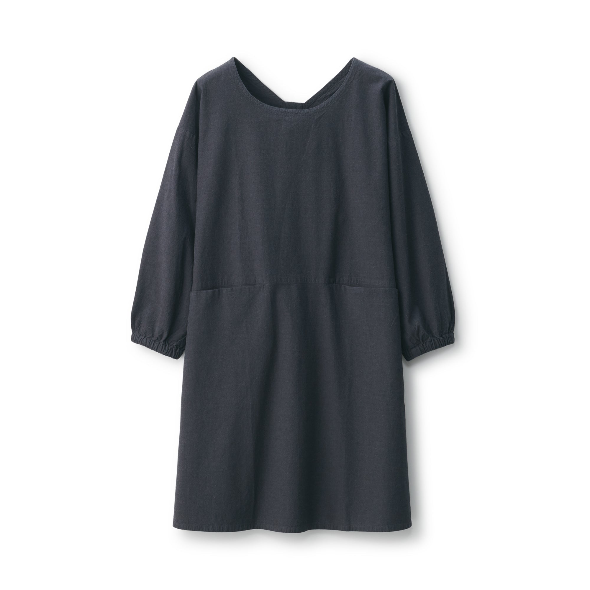  Easy Fit Long Sleeve Apron - Dark Gray、mySite、sugarbowlscore