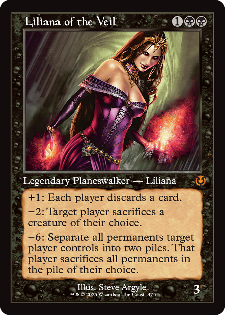 Liliana of the Veil (Retro Frame) Innistrad Remastered、mySite、waistdrama