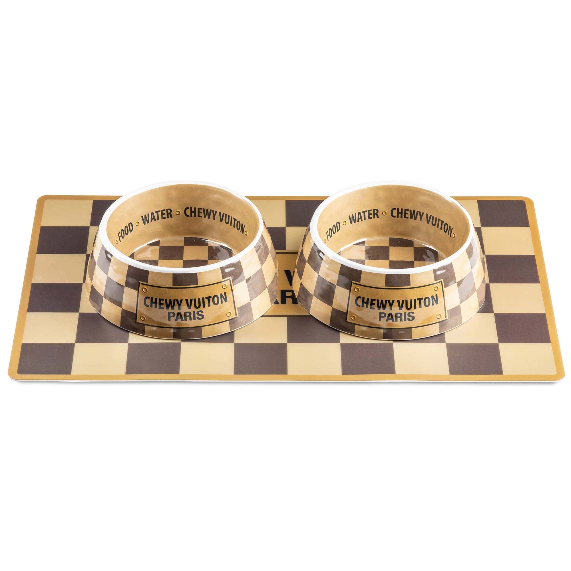 Checker Chewy Vuiton Placemats Haute Diggity Dog、mySite、g9winljtr