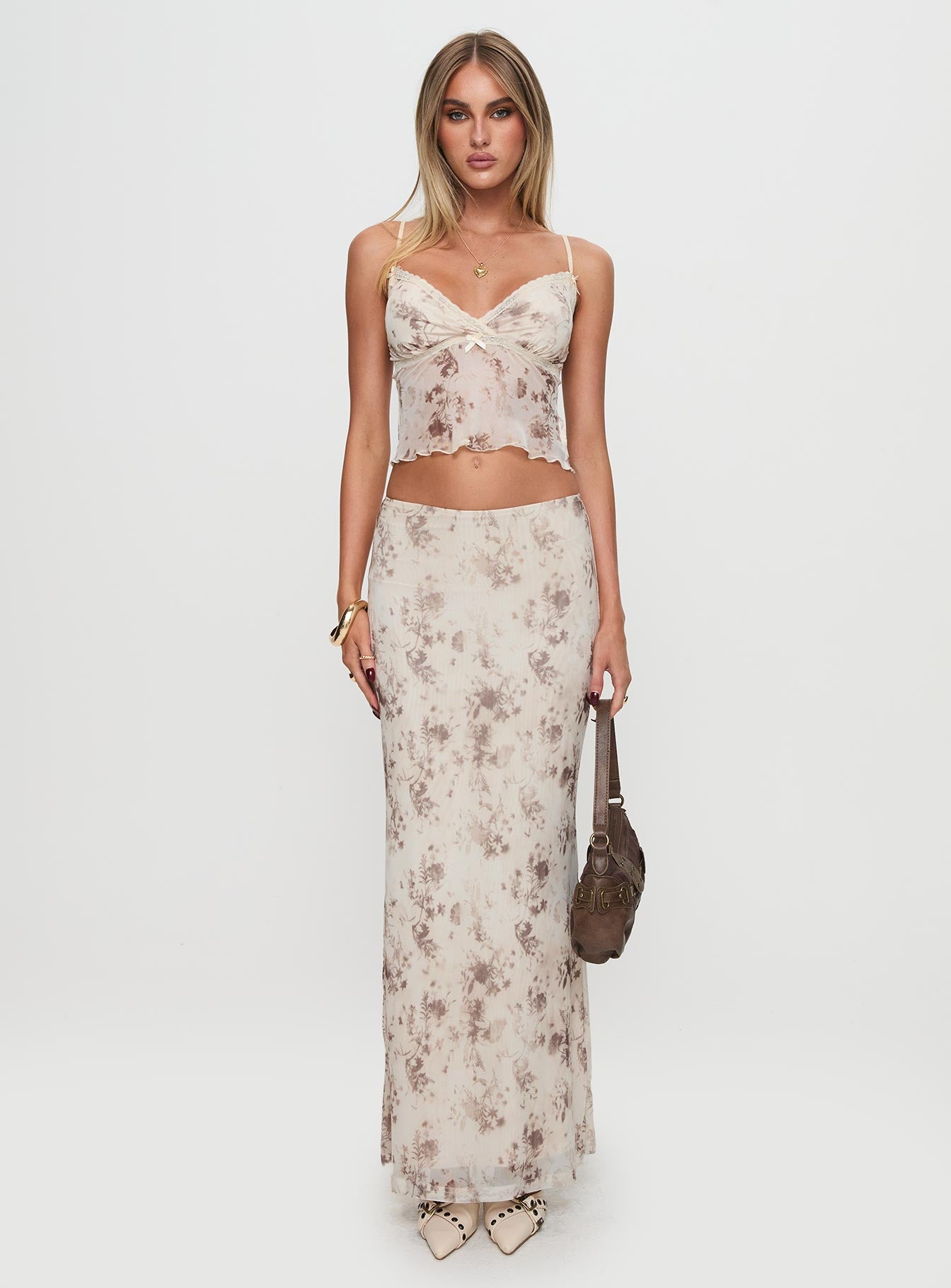 Shepherd Maxi Skirt Floral Multi、mySite、solidvoid