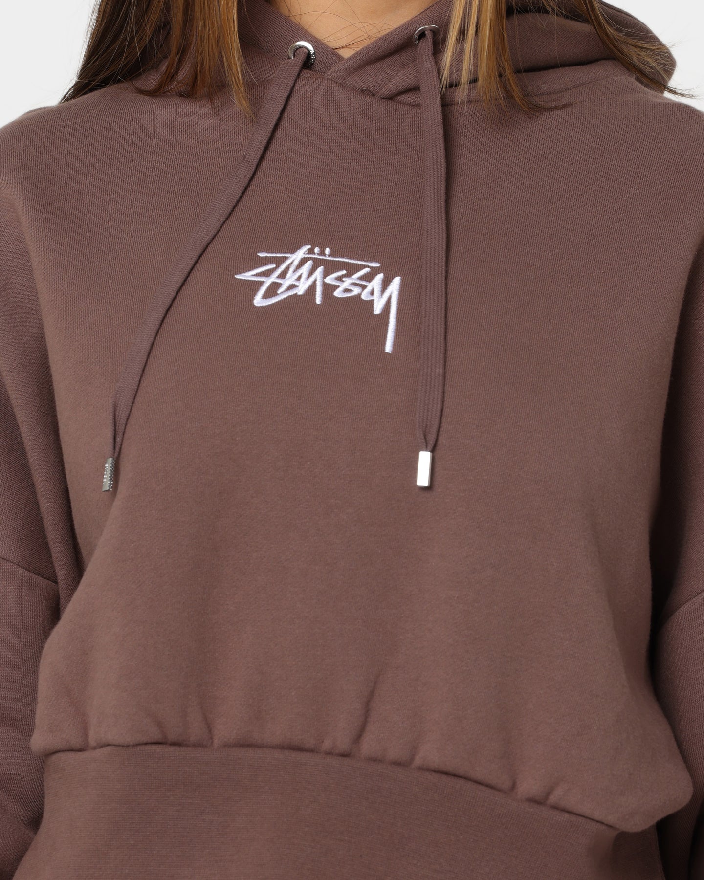 Stussy Women's Stock Hoodie Brown、mySite、zt4zffjzw