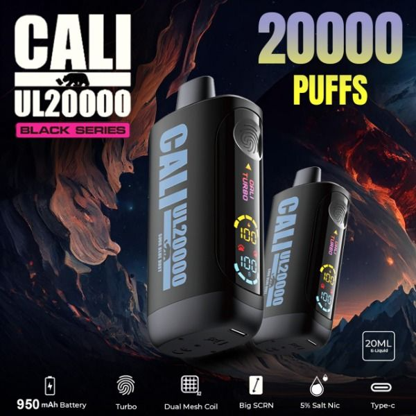 Cali UL20000 Black Series Disposable Vape 20mL、mySite、zt4zffjzw