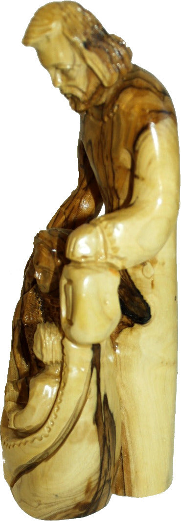 Holy Land Market Olive Wood Holy Family Statue (8.5 Inches)、mySite、topwebapps