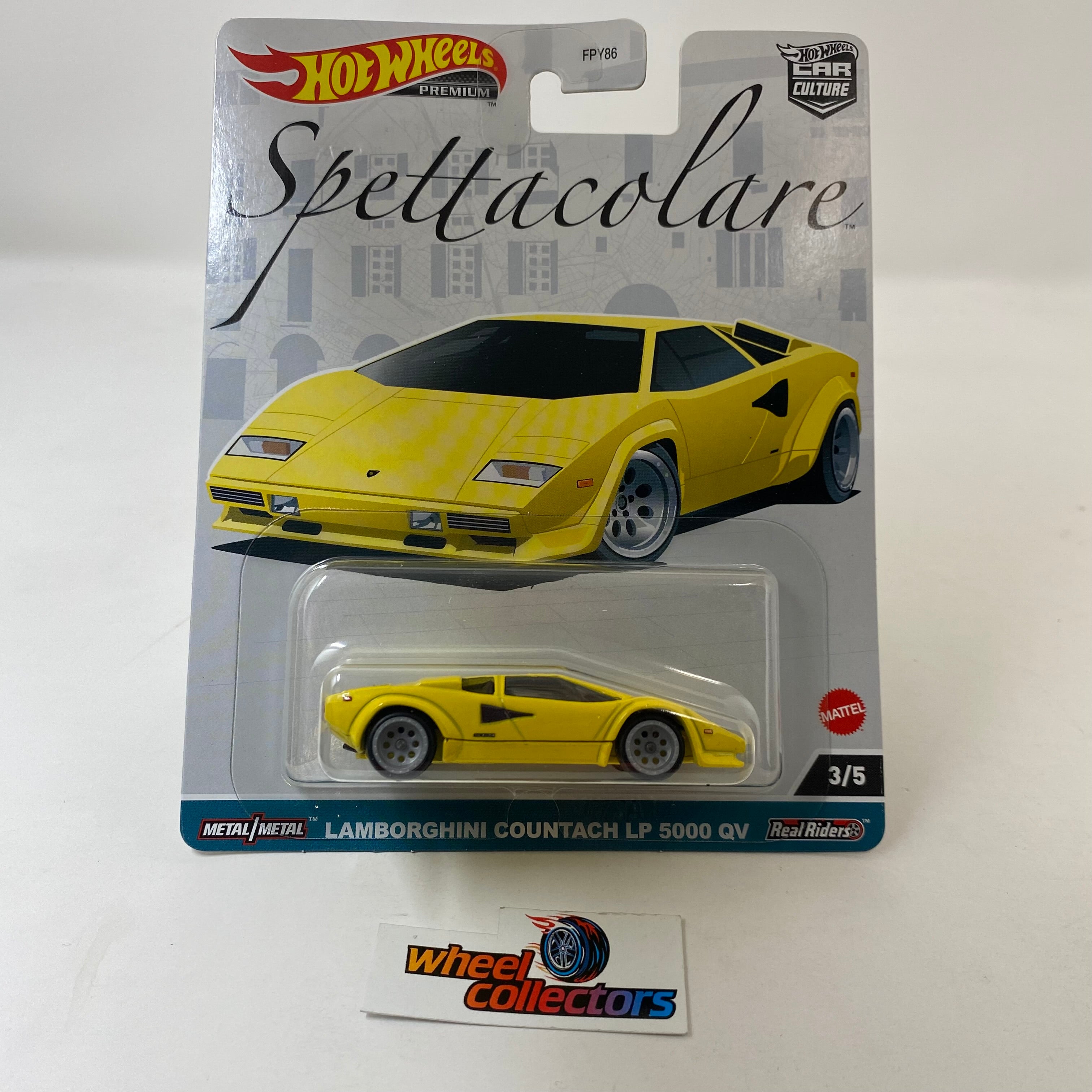 Lamborghini Countach LP 5000 QV * YELLOW * 2023 Hot Wheels Spettacolare Car Culture、mySite、hgirdovlk