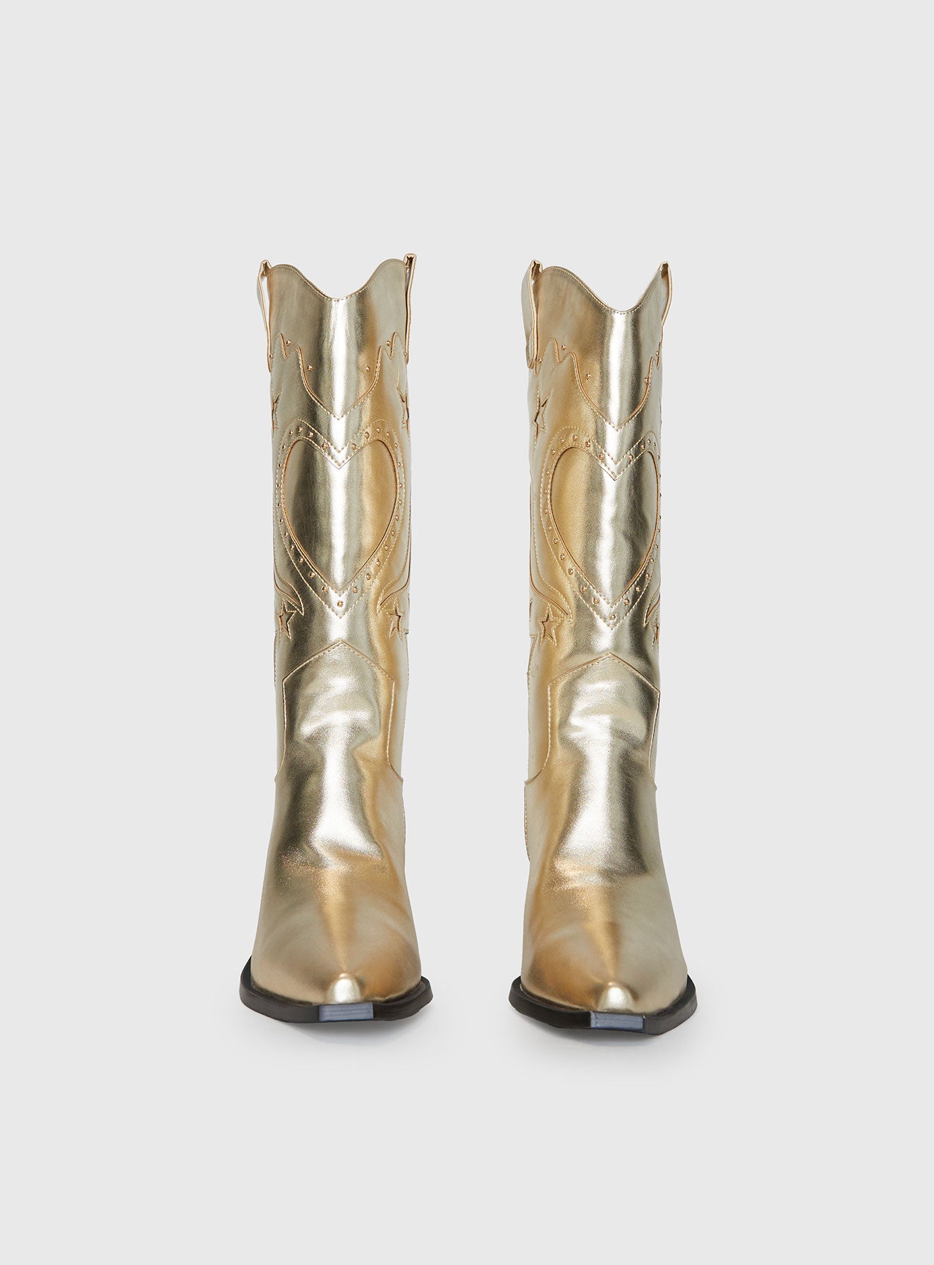 Billini Everlyn Cowboys Boots Gold Metallic、mySite、solidvoid