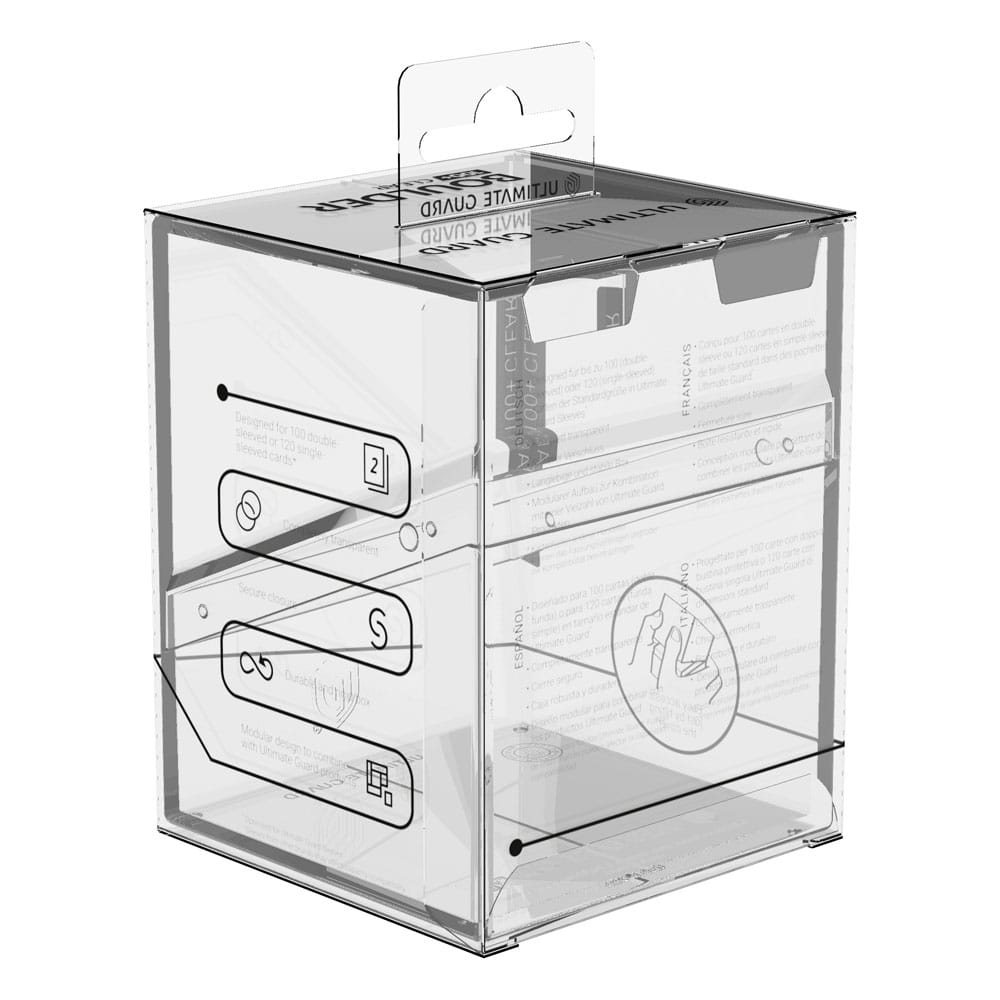 Ultimate Guard: Boulder Deck Case 100+ Clear Transparent、mySite、waistdrama