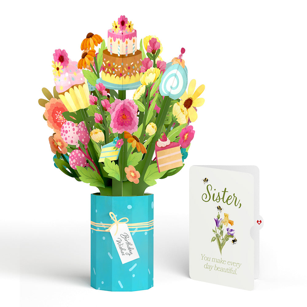 Sweet Birthday Wishes Bouquet and Sentiment Set for Sister、mySite、solidvoid