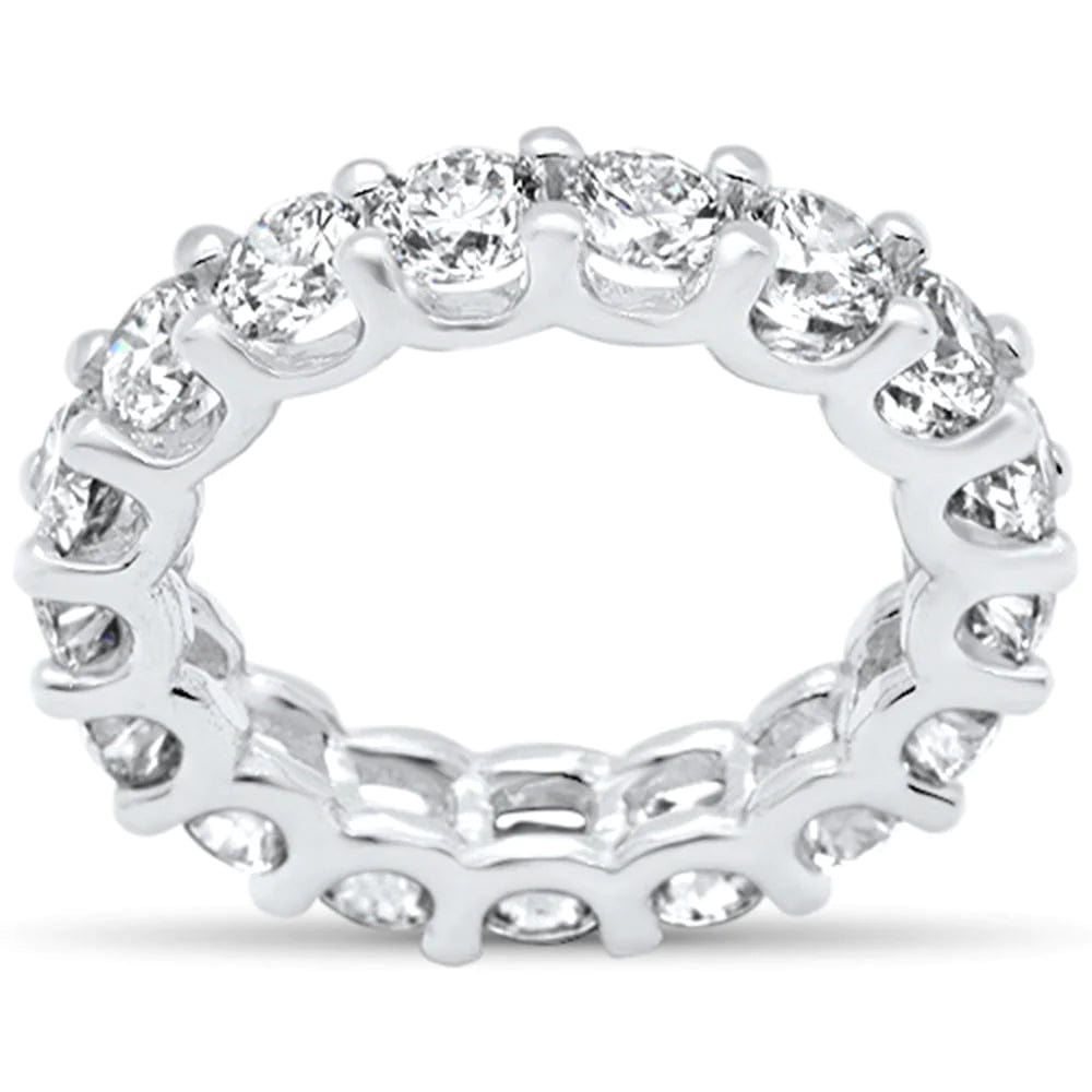3.15ct G SI 14K White Gold Round Diamond Eternity Ring Size 6.5、mySite、g9winljtr