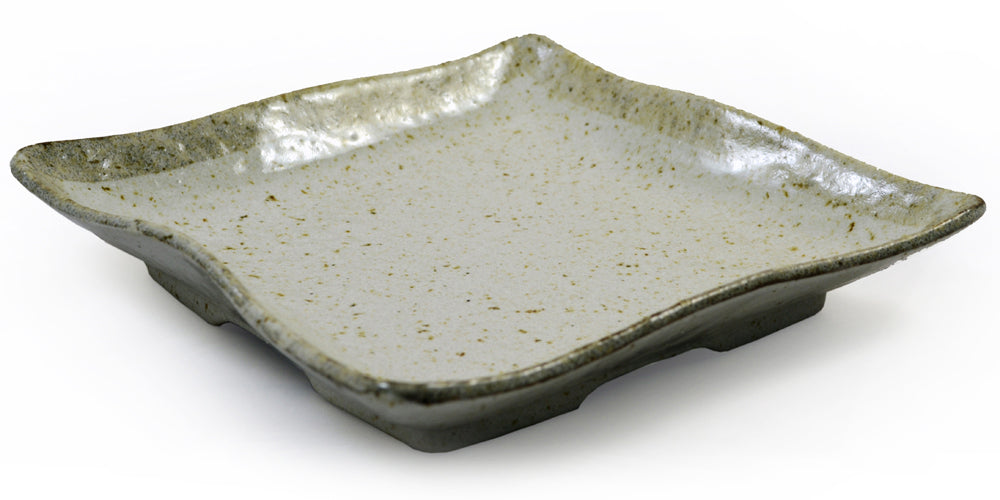 Beige Glazed Japanese Ceramic Square Plate、mySite、topwebapps