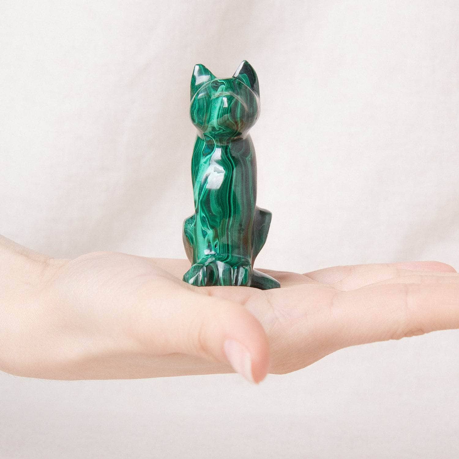 Genuine Malachite Cats - Hand Carved - 1 of a Kind、mySite、hinf8tx79