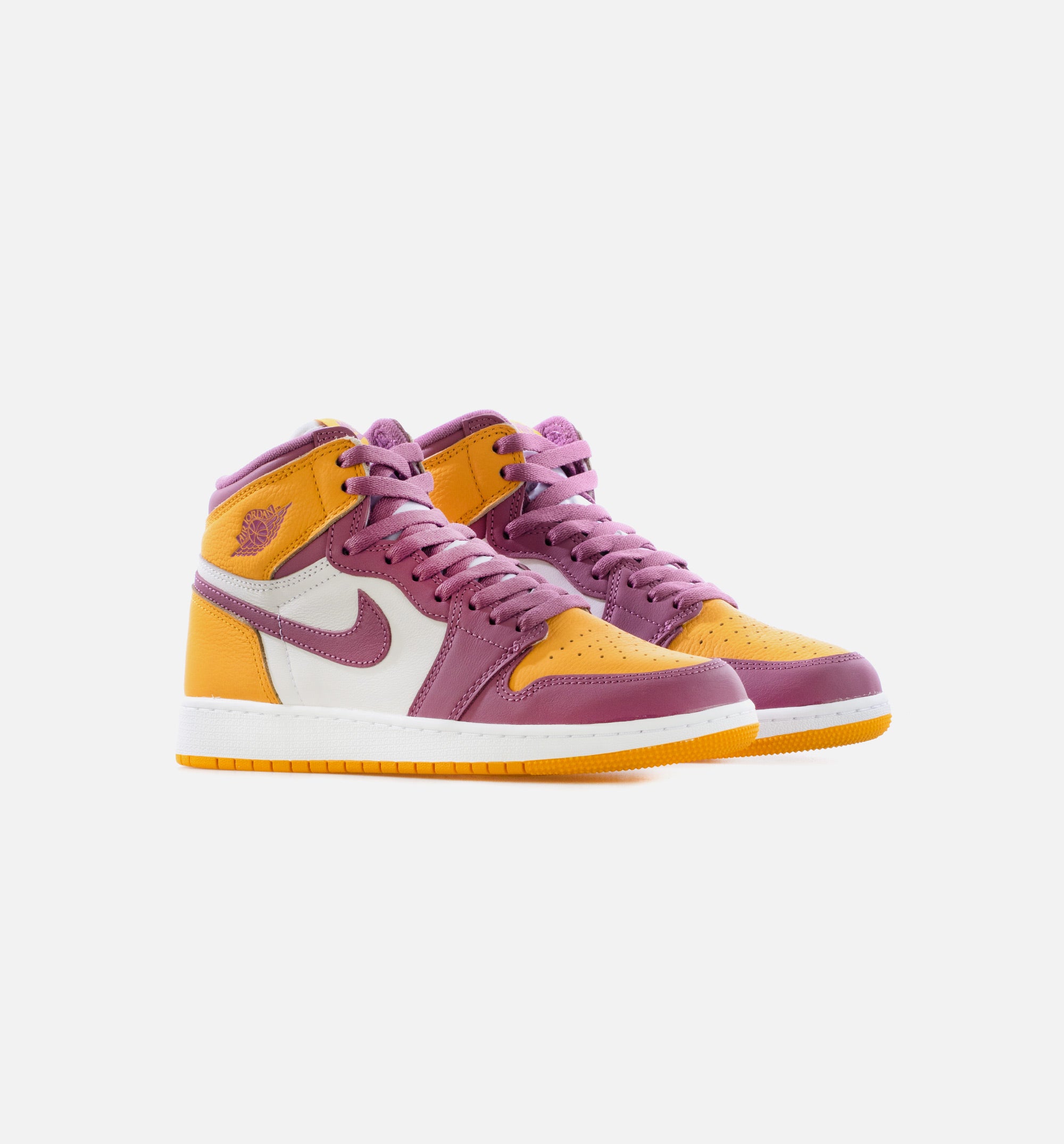Air Jordan 1 Retro High OG Brotherhood Grade School Lifestyle Shoe - University Gold/Light Bordeaux Limit One Per Customer、mySite、dreamappss