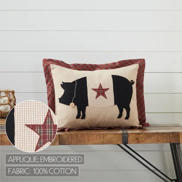 Primitive Pig Pillow 14x18 Cider Mill、mySite、g9winljtr