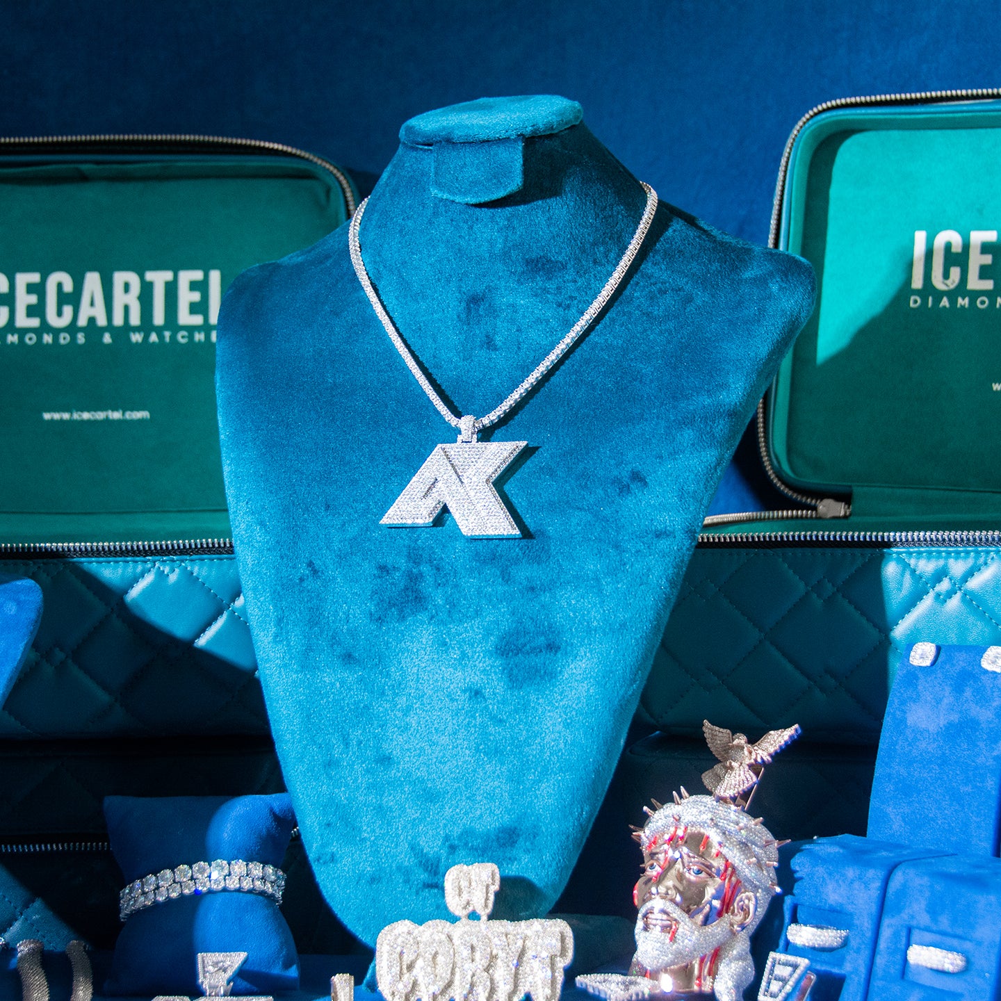 AK Custom Moissanite Pendant 14K Gold、mySite、hinf8tx79