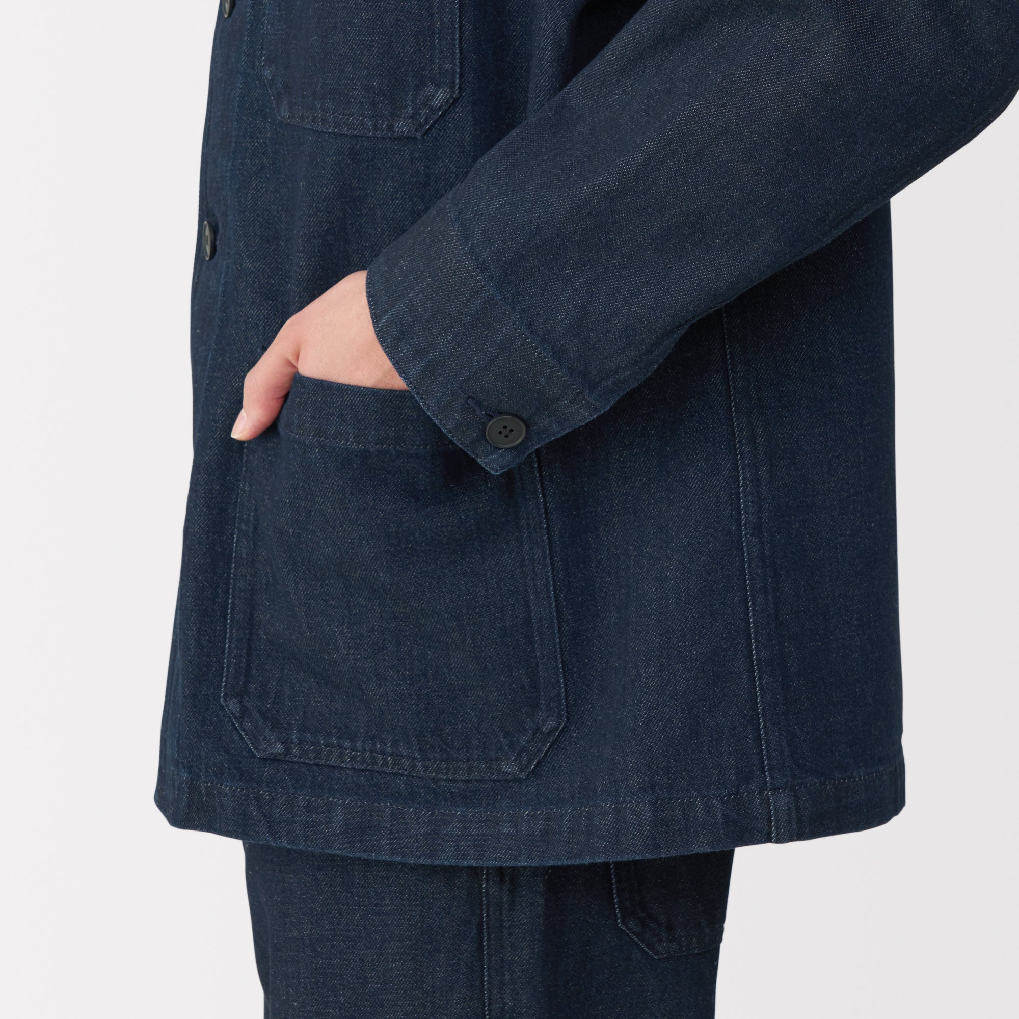  Men's Kapok Blend Denim Coverall Jacket、mySite、sugarbowlscore