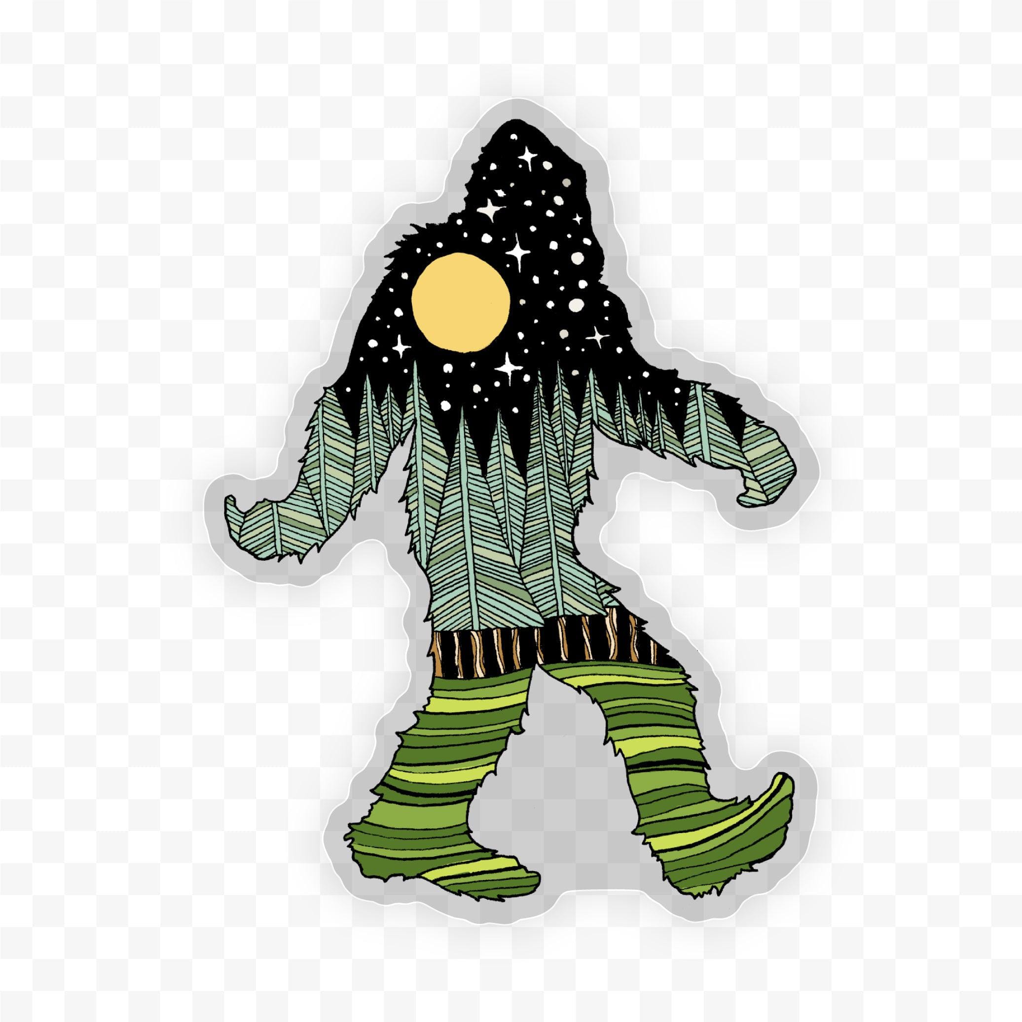  Bigfoot Nature Clear Sticker、mySite、ghnorth