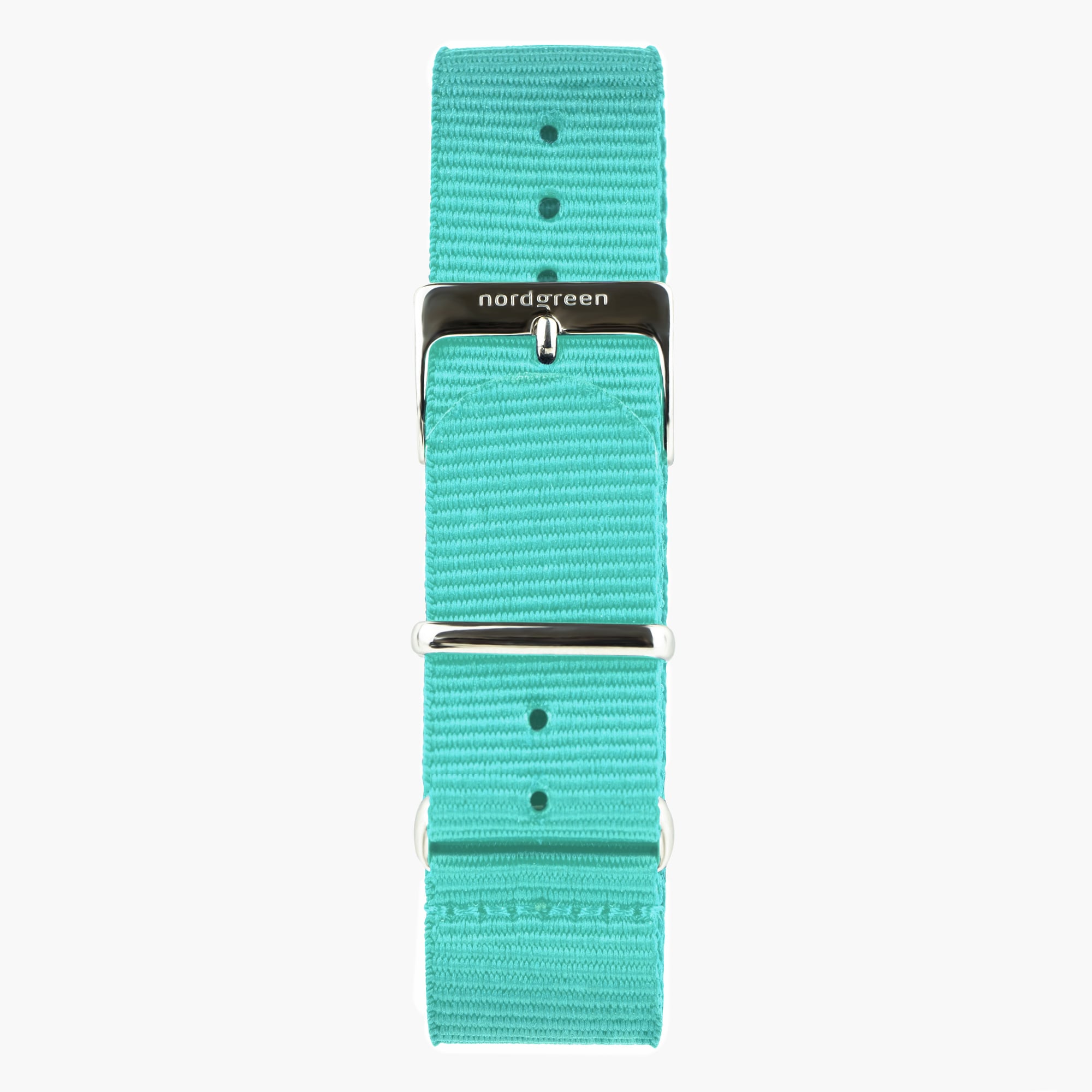 Turquoise Nylon Watch Strap - Silver - 36mm、mySite、botmansion