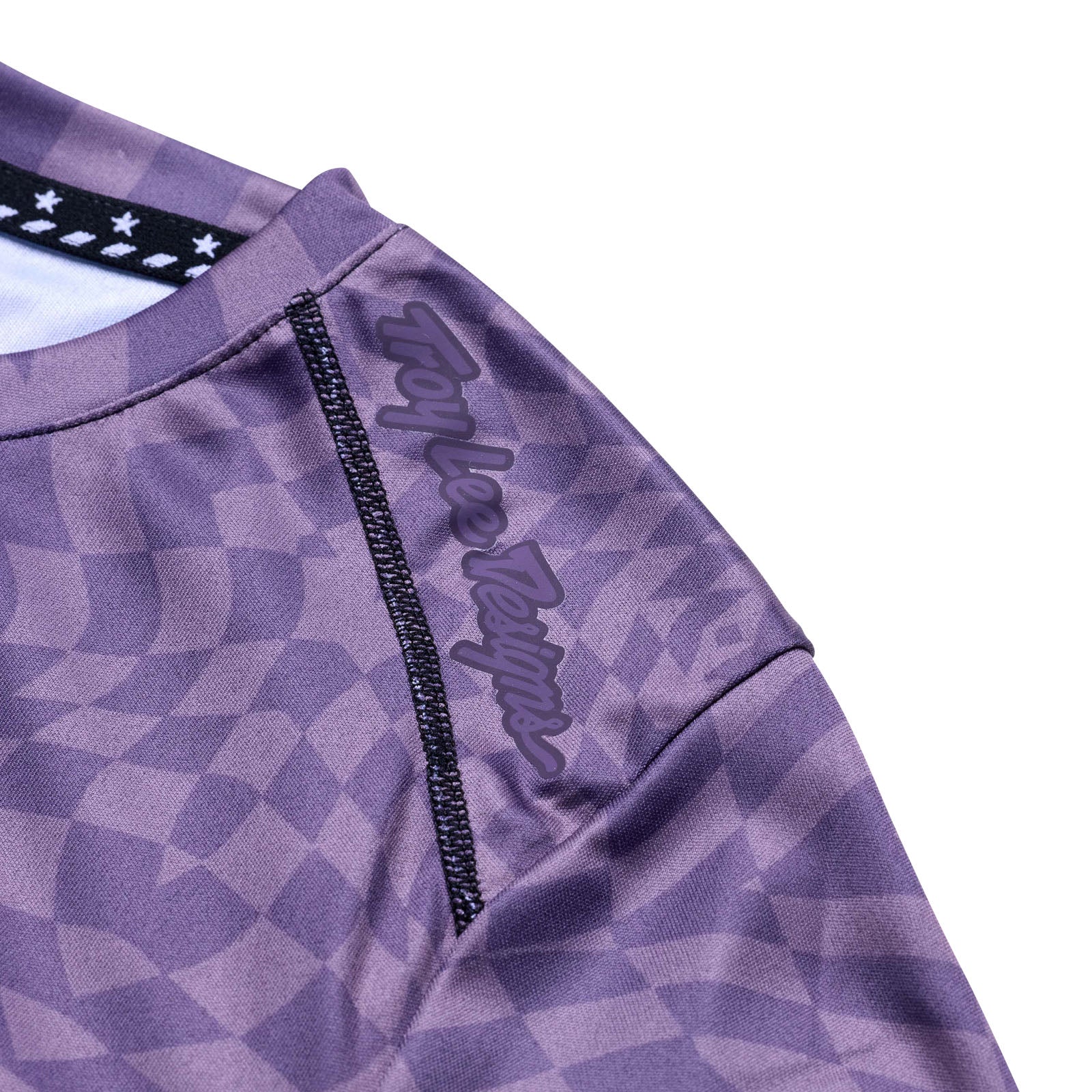 Womens Lilium Short Sleeve Jersey Twisted Checkers Deep Purple、mySite、dreamappss