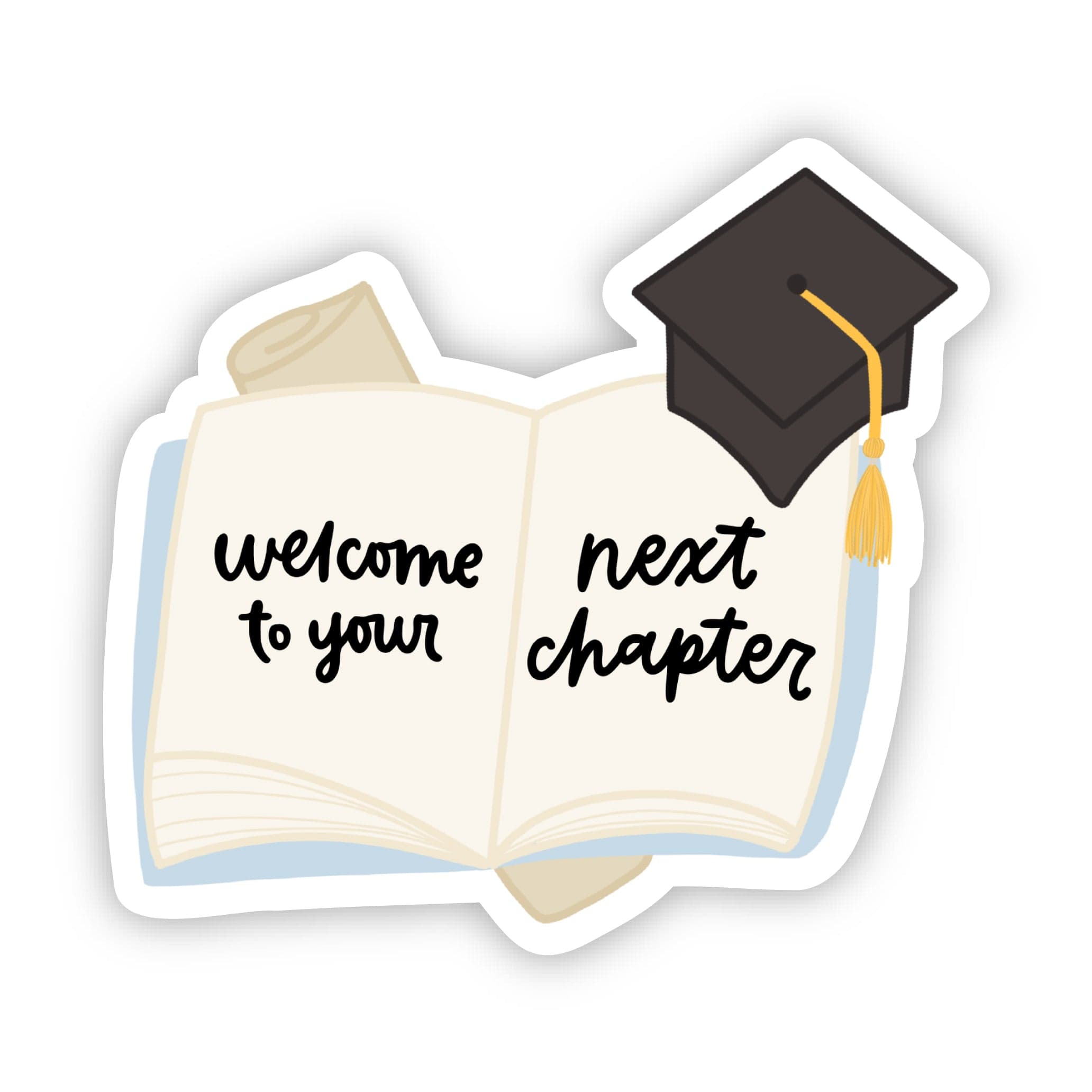  Welcome To Your Next Chapter Graduation Sticker、mySite、ghnorth