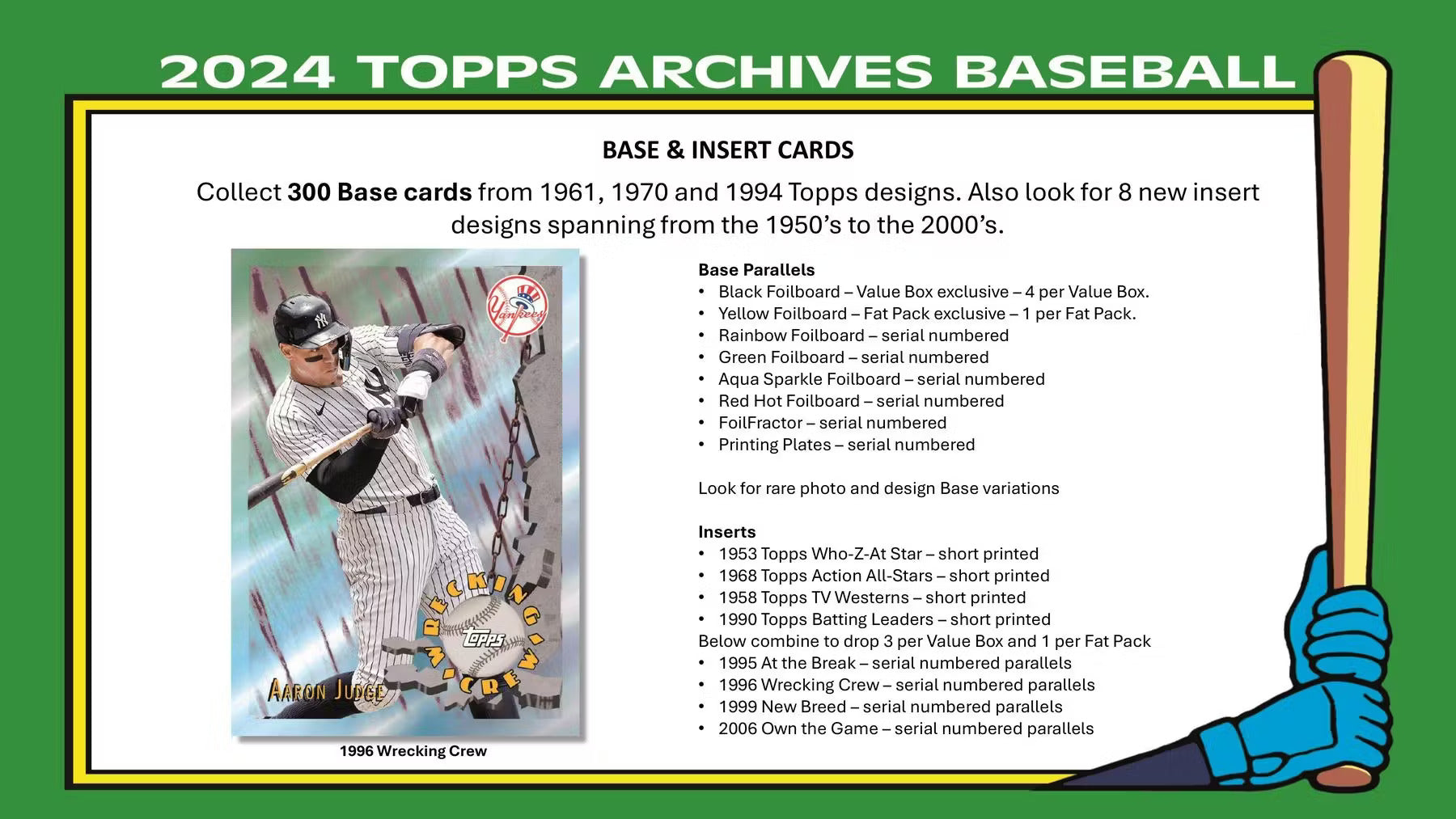 Topps Archives Baseball 2024 - Value Box、mySite、waistdrama