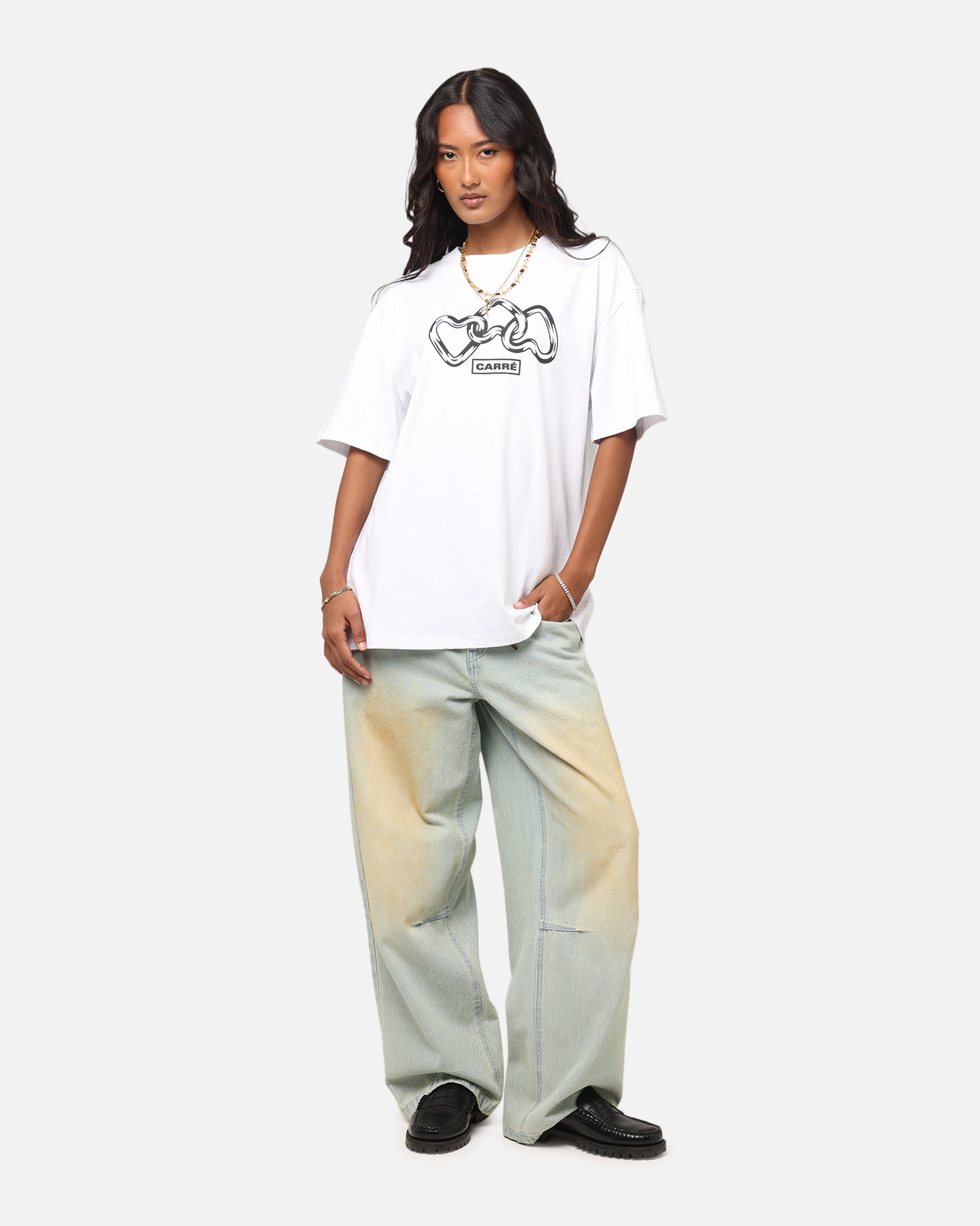 Carre Link T-Shirt White、mySite、zt4zffjzw