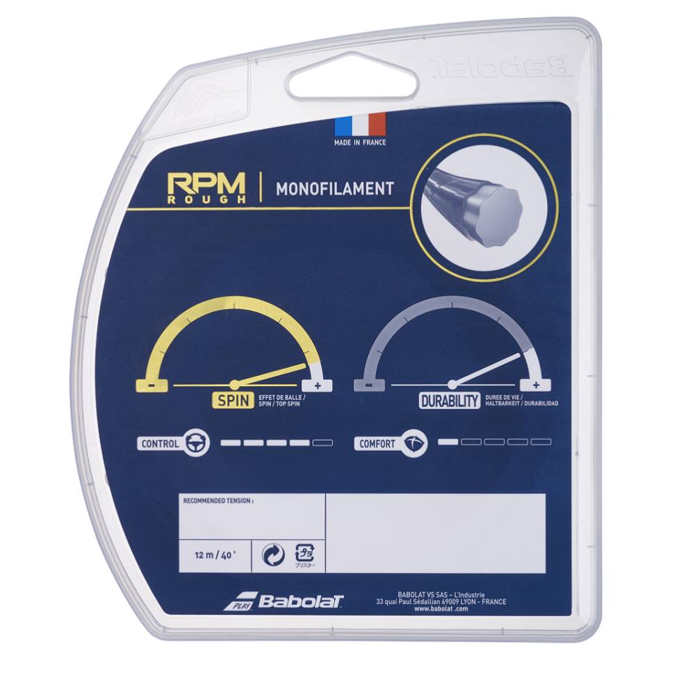 Babolat RPM Rough 16/1.30 Tennis String (Red)