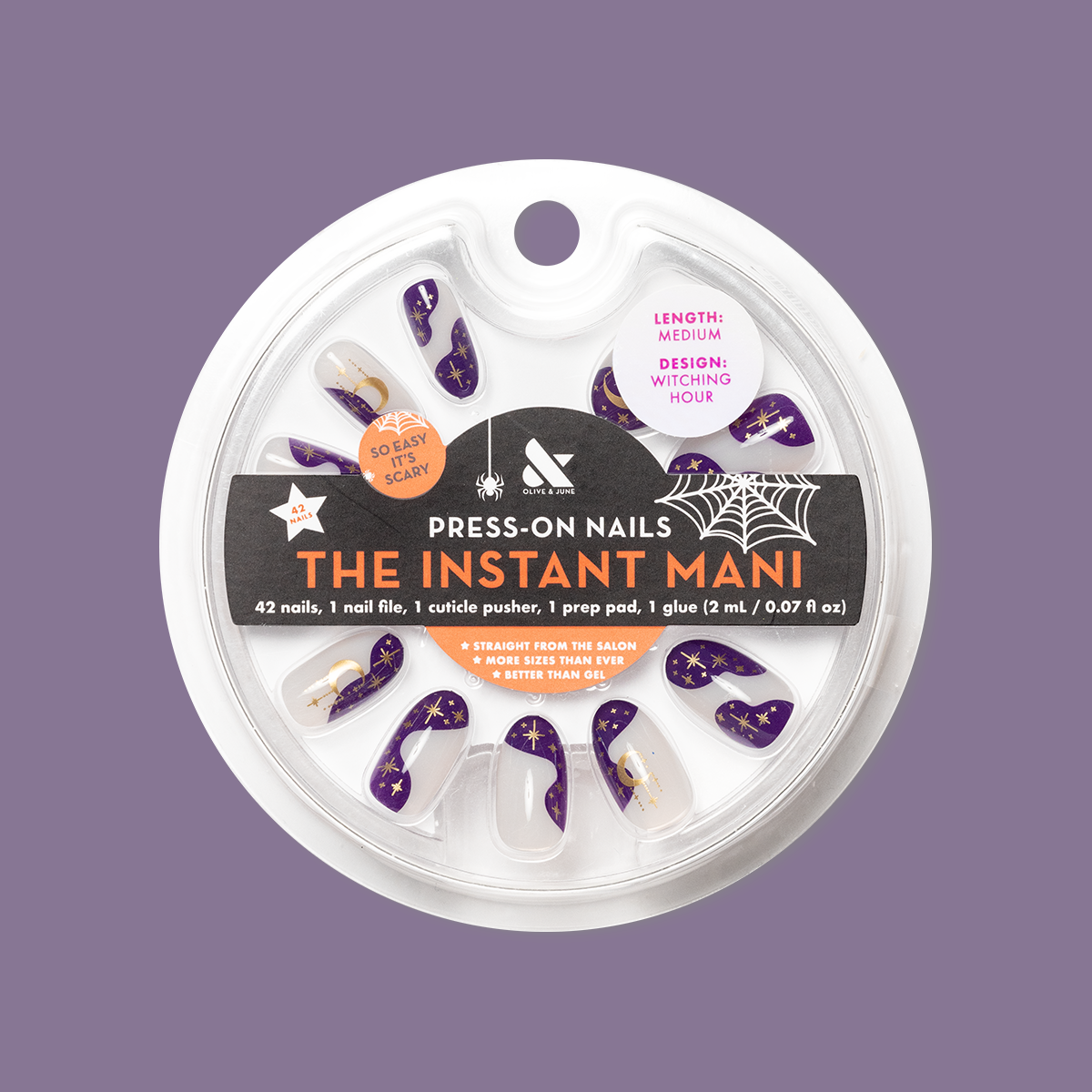 Witching Hour - Press-On | Medium | Oval - Part of Set、mySite、solidvoid