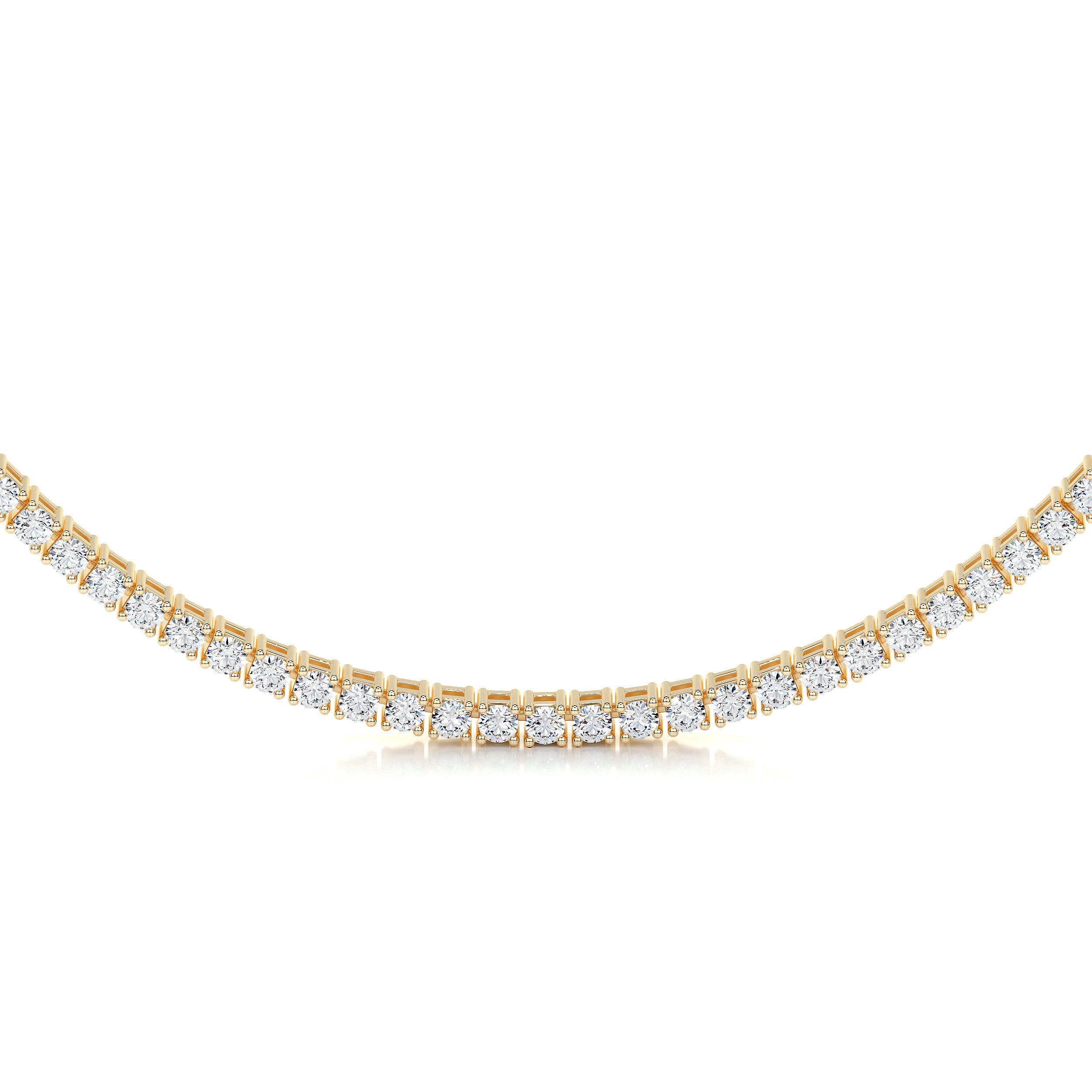 Callie Lab Grown Diamond Tennis Collier (6.00 Carat) -18K Yellow Gold、mySite、hinf8tx79