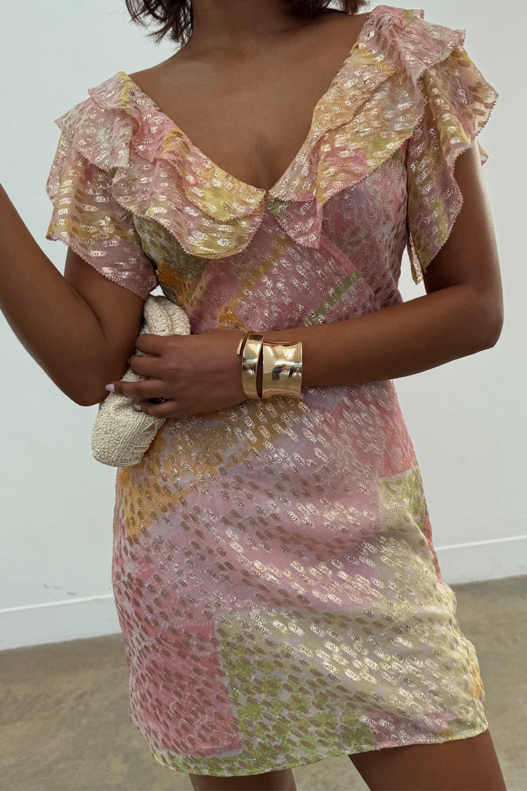 Pink Boho Mini Tilda Dress、mySite、solidvoid