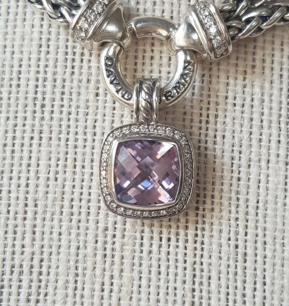 David Yurman Albion Pendant 11mm Amethyst & Diamond、mySite、hinf8tx79