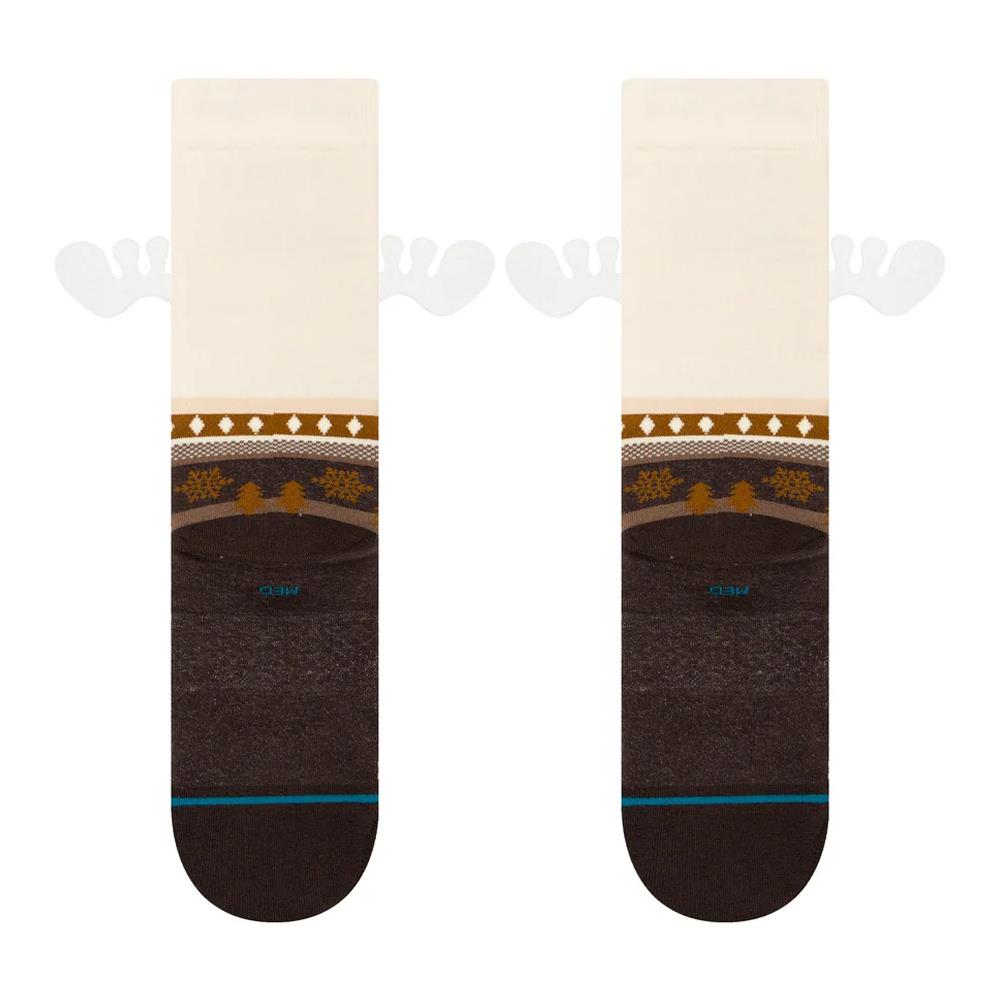  Stance Have Some Eggnog Crew Socks - Dark Brown - Large、mySite、merchandisen