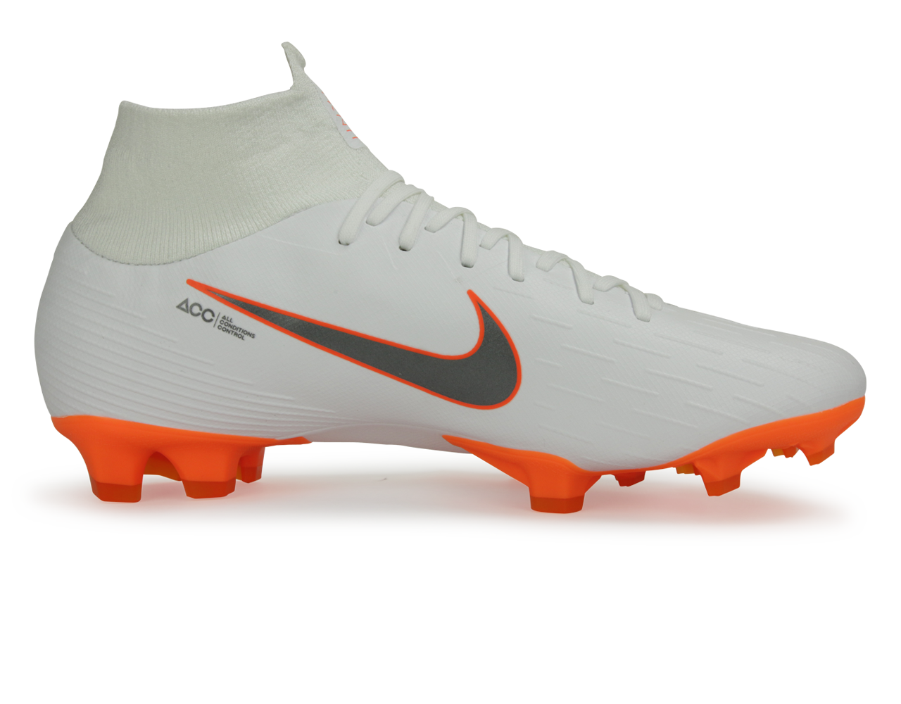 Nike Men's Mercurial Superfly 6 Pro FG White/Metalic Cool Grey/Total Orange、mySite、bottomscart