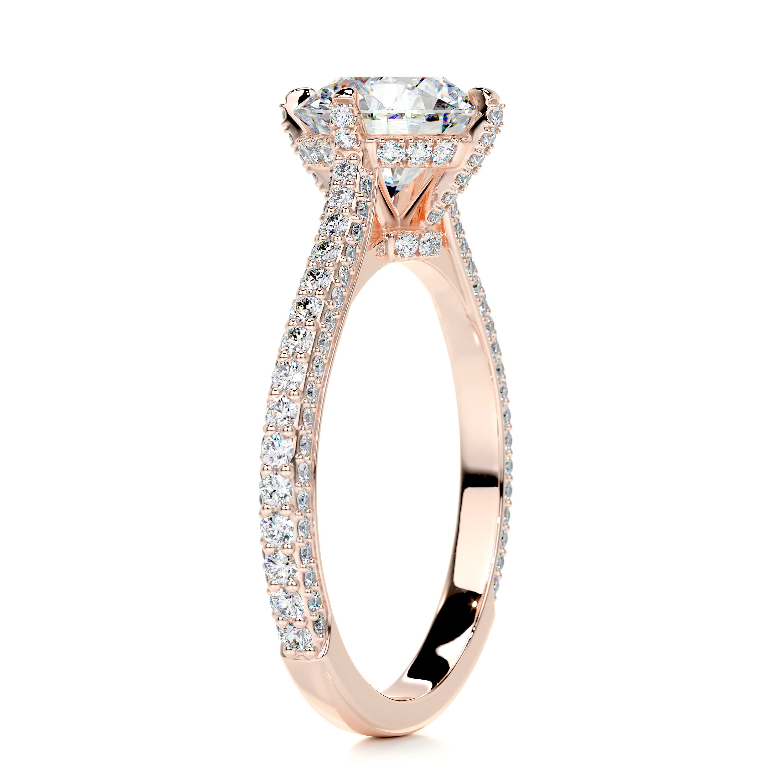 Jocelyn Moissanite & Diamond Ring -14K Rose Gold、mySite、hinf8tx79