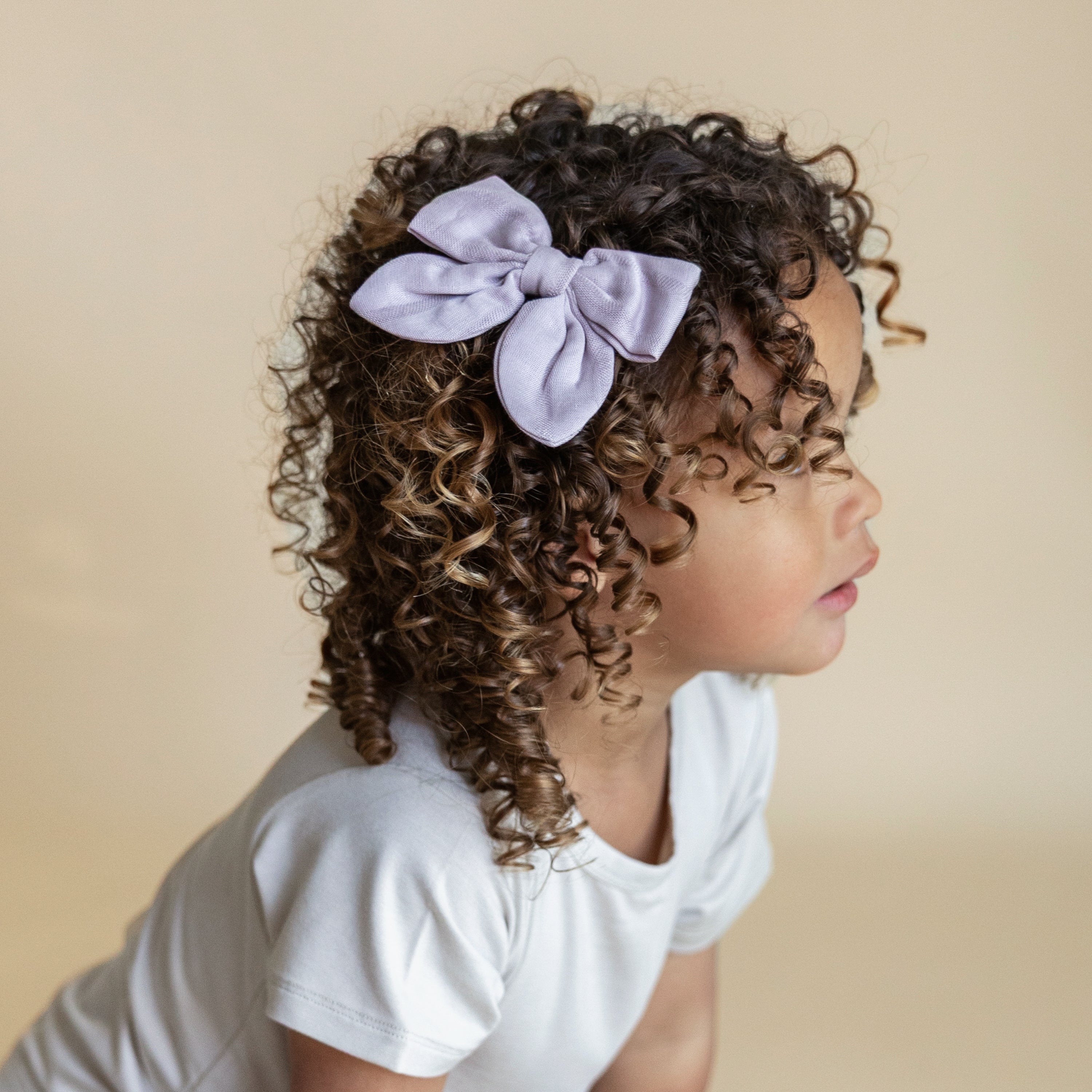  Bamboo Muslin Alligator Clip Bow in Wisteria、mySite、layawaytickets