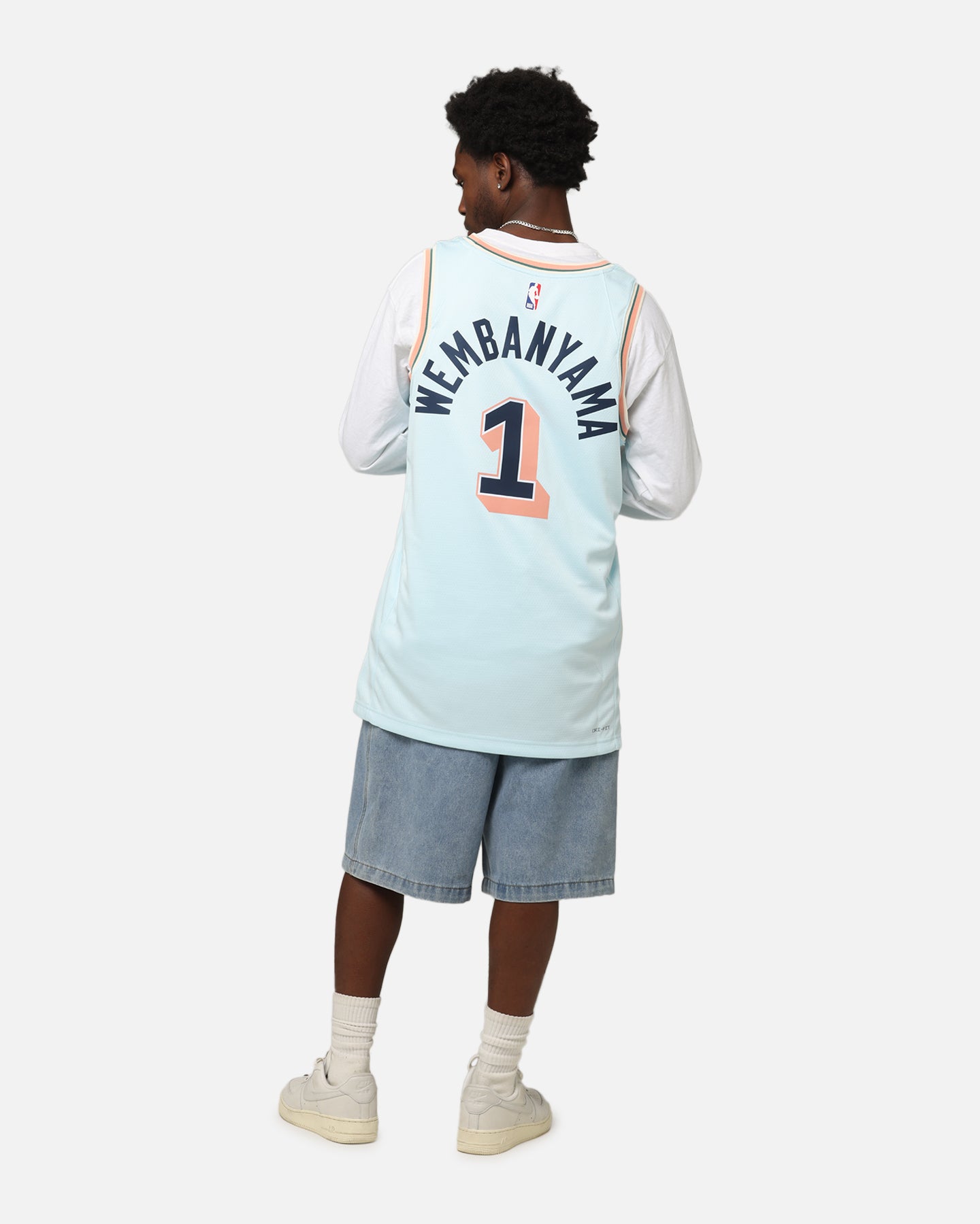 Nike Victor Wembanyama San Antonio Spurs #1 City Edition 2024/25 Nike Dri-Fit NBA Swingman Jersey Blue、mySite、zt4zffjzw