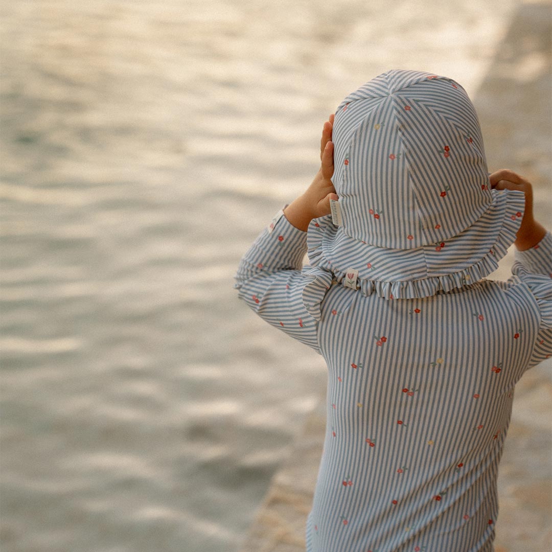  Little Dutch Reversible Hat - Sunny Flowers Blue、mySite、merchandisen