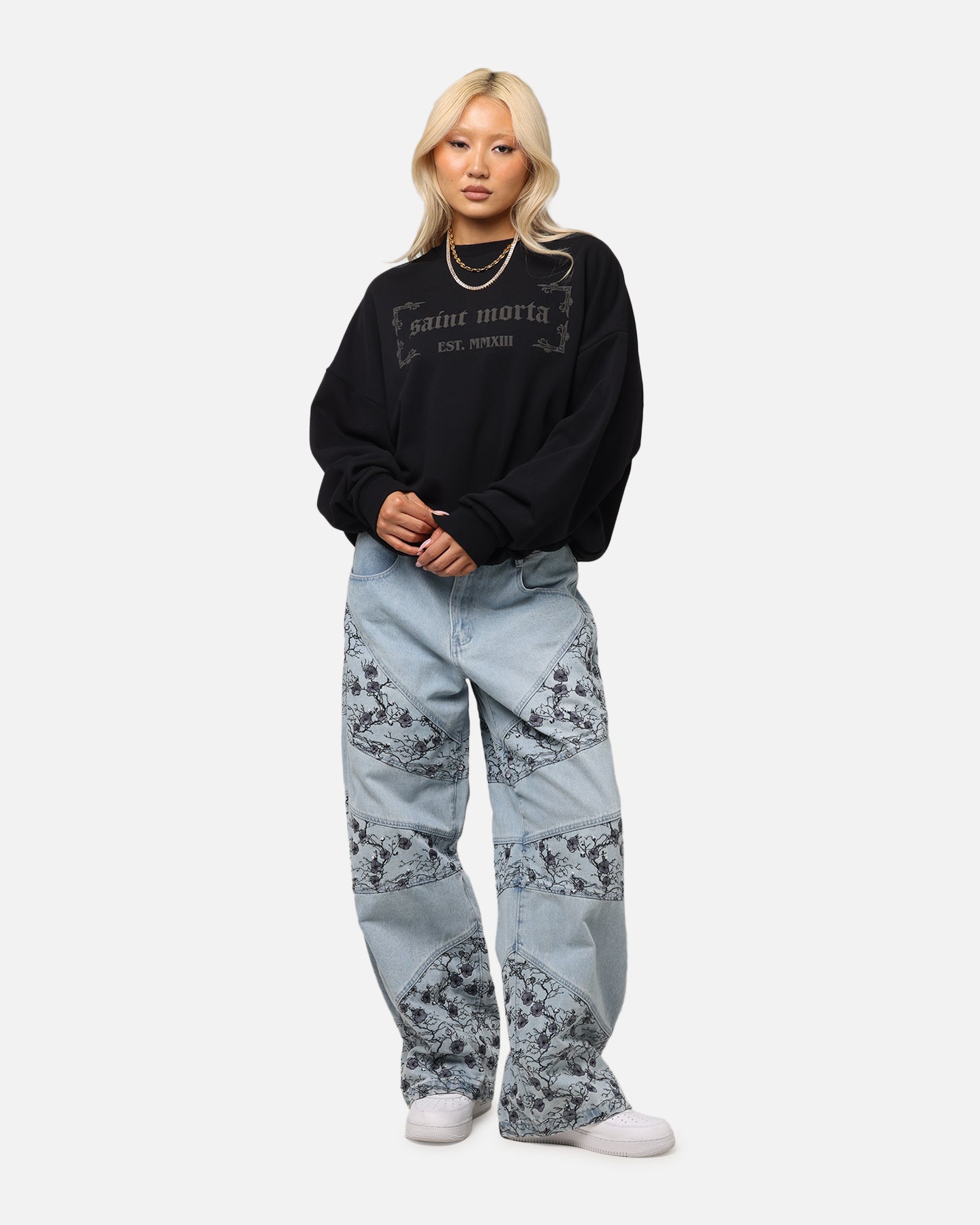 Saint Morta Repentant Heart Crewneck Black、mySite、zt4zffjzw