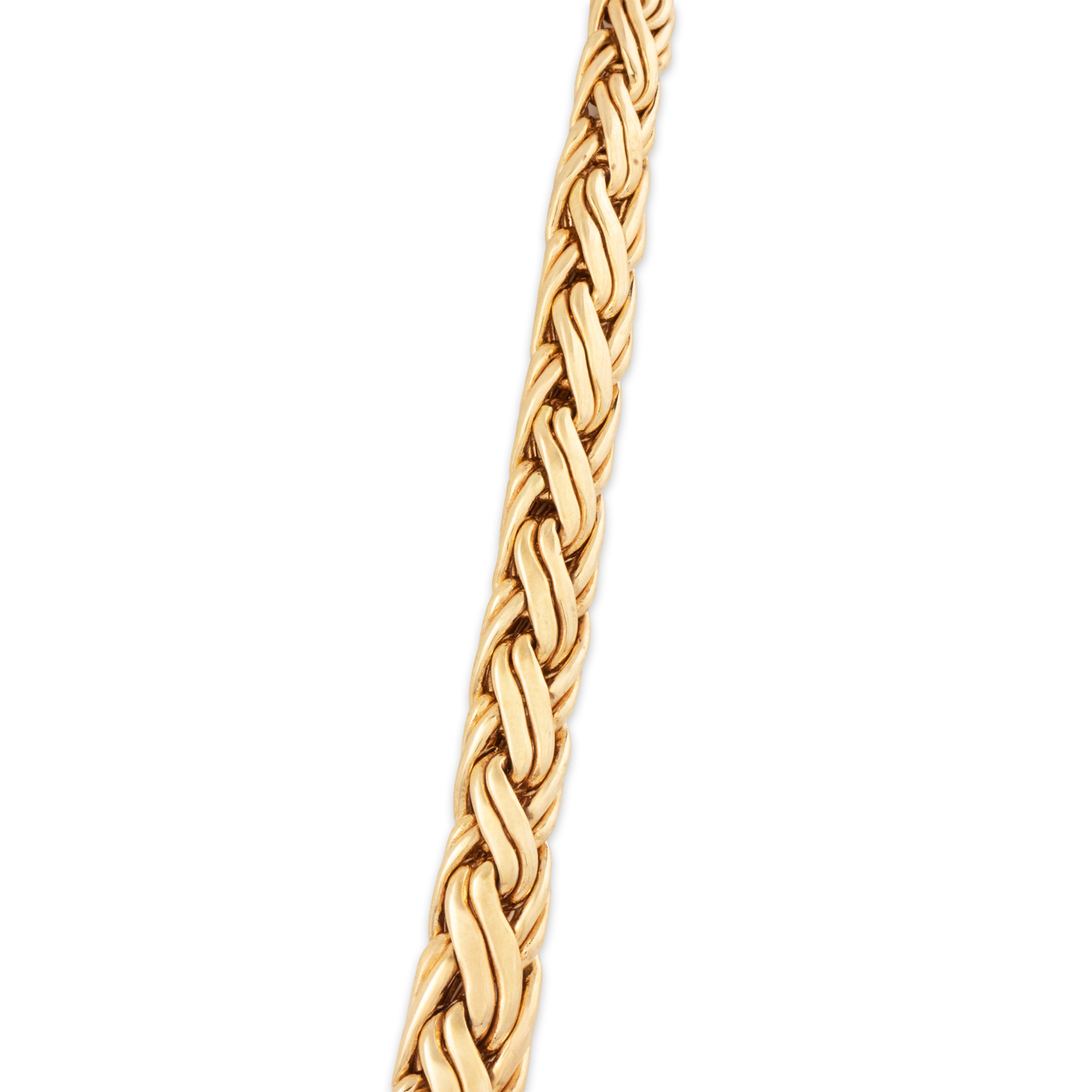 Vintage Tiffany & Co. 14k Yellow Gold Graduating Wheat Chain Necklace 16、mySite、hinf8tx79