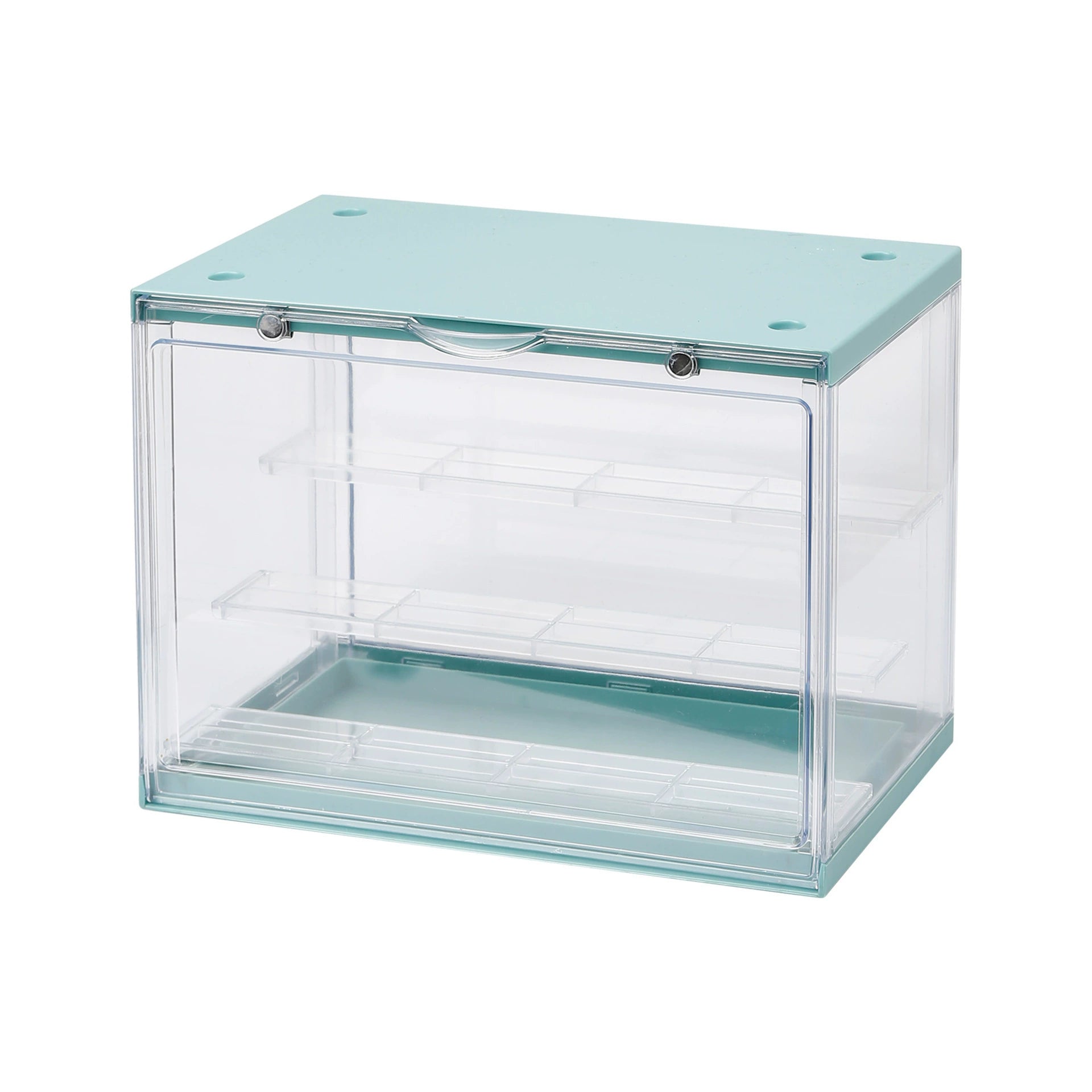  Stackable Clear Display Shelf, Stackable and Tiered Design, Magnetic Door, Perfect for Figurines、mySite、greenlandpopulation