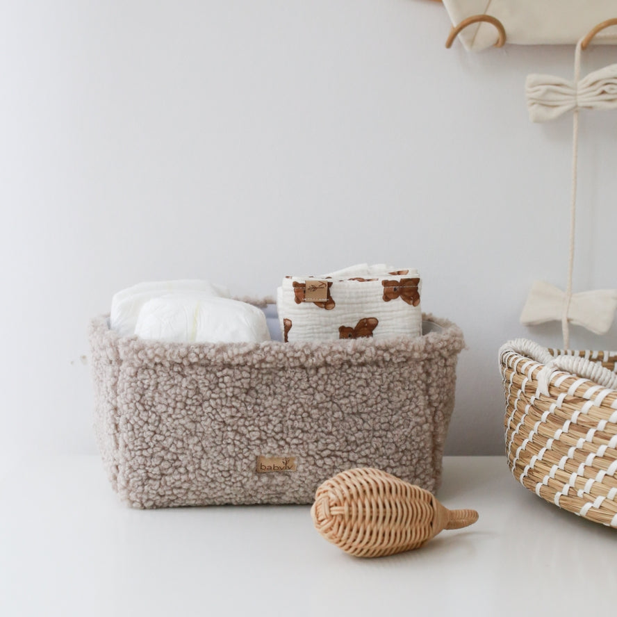  Teddy Boucle Organizer - Taupe、mySite、elrpsem3k