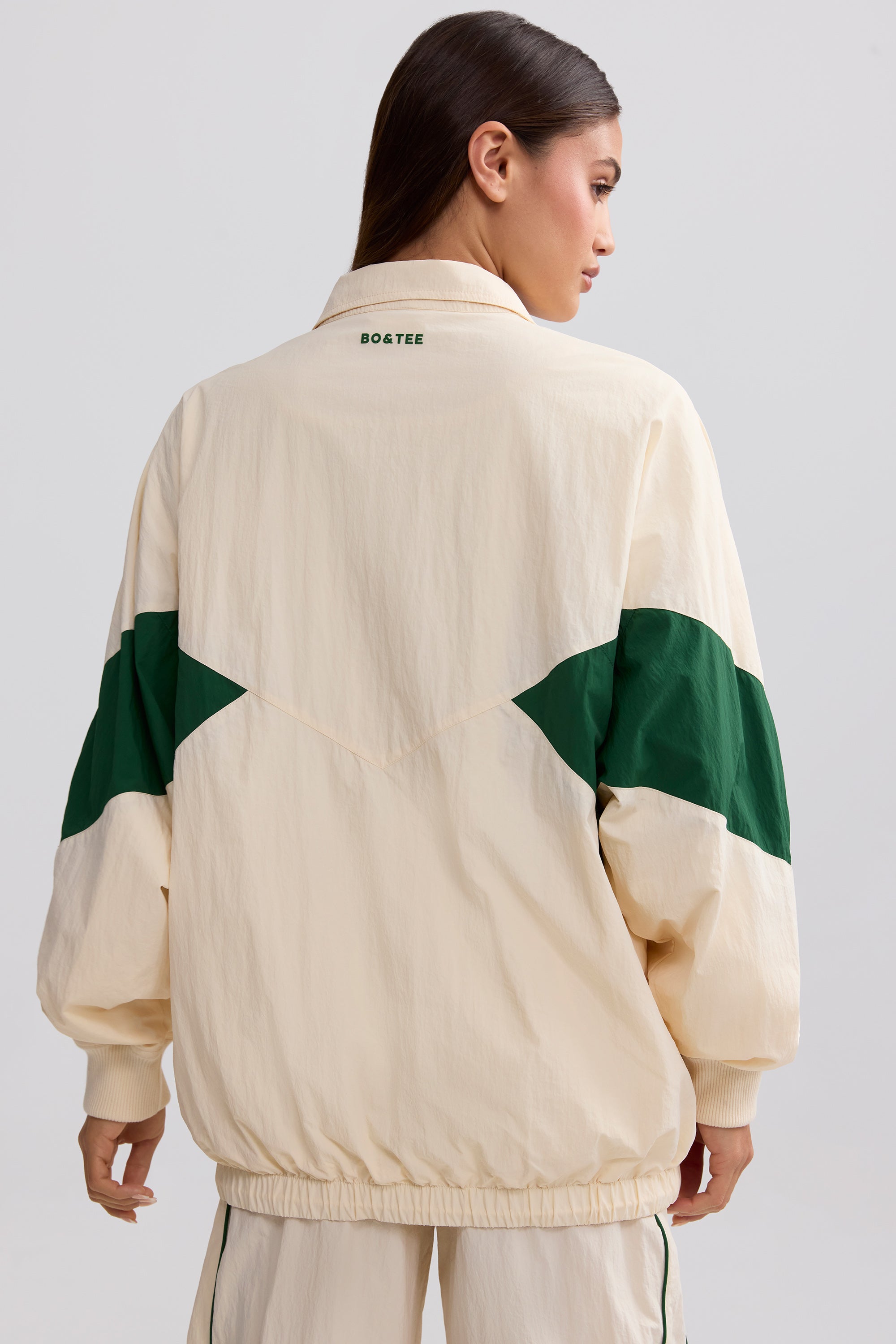 Oversized Colourblock Track Jacket in Marble、mySite、solidvoid