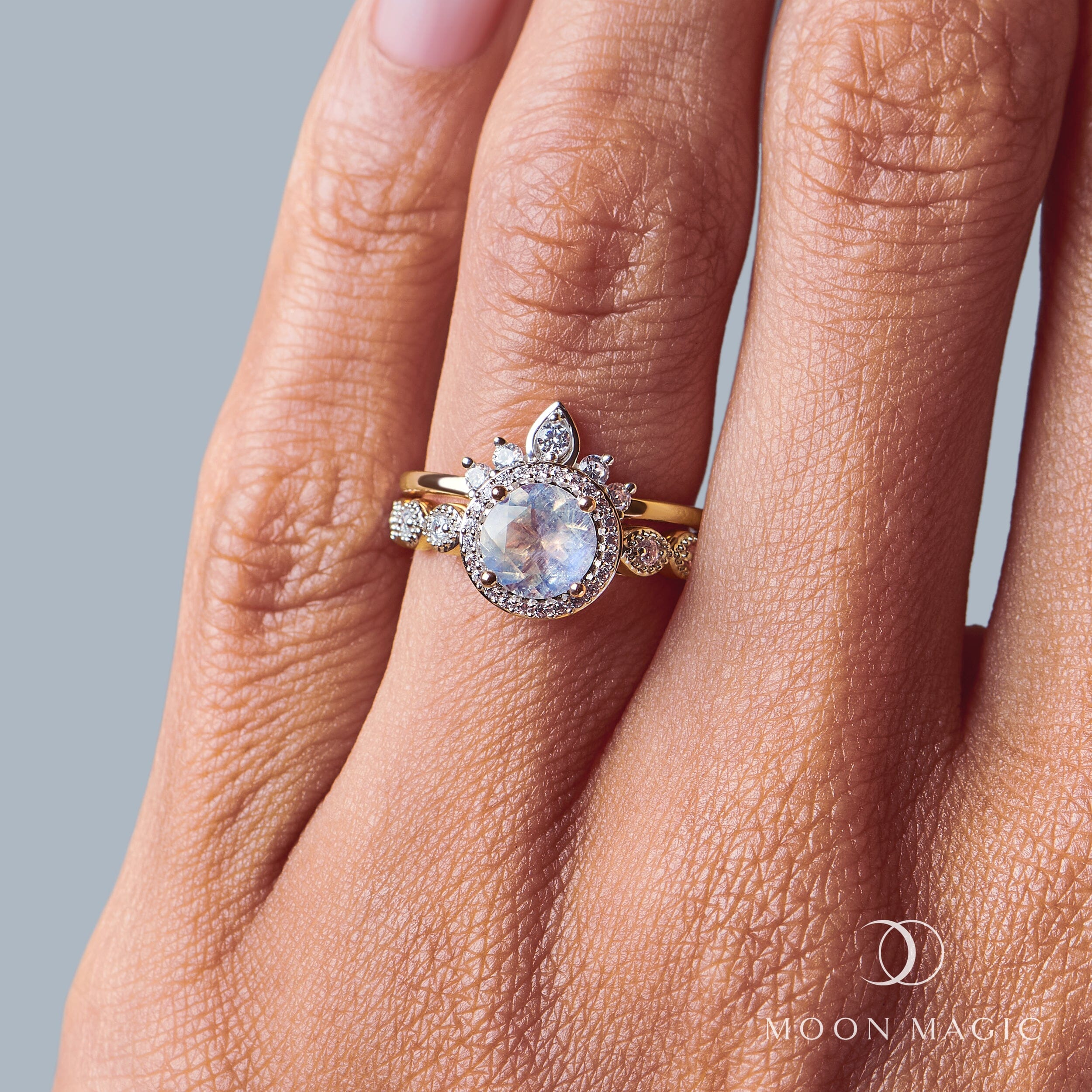 Moonstone Lab Diamond Ring - Soulmate、mySite、hinf8tx79