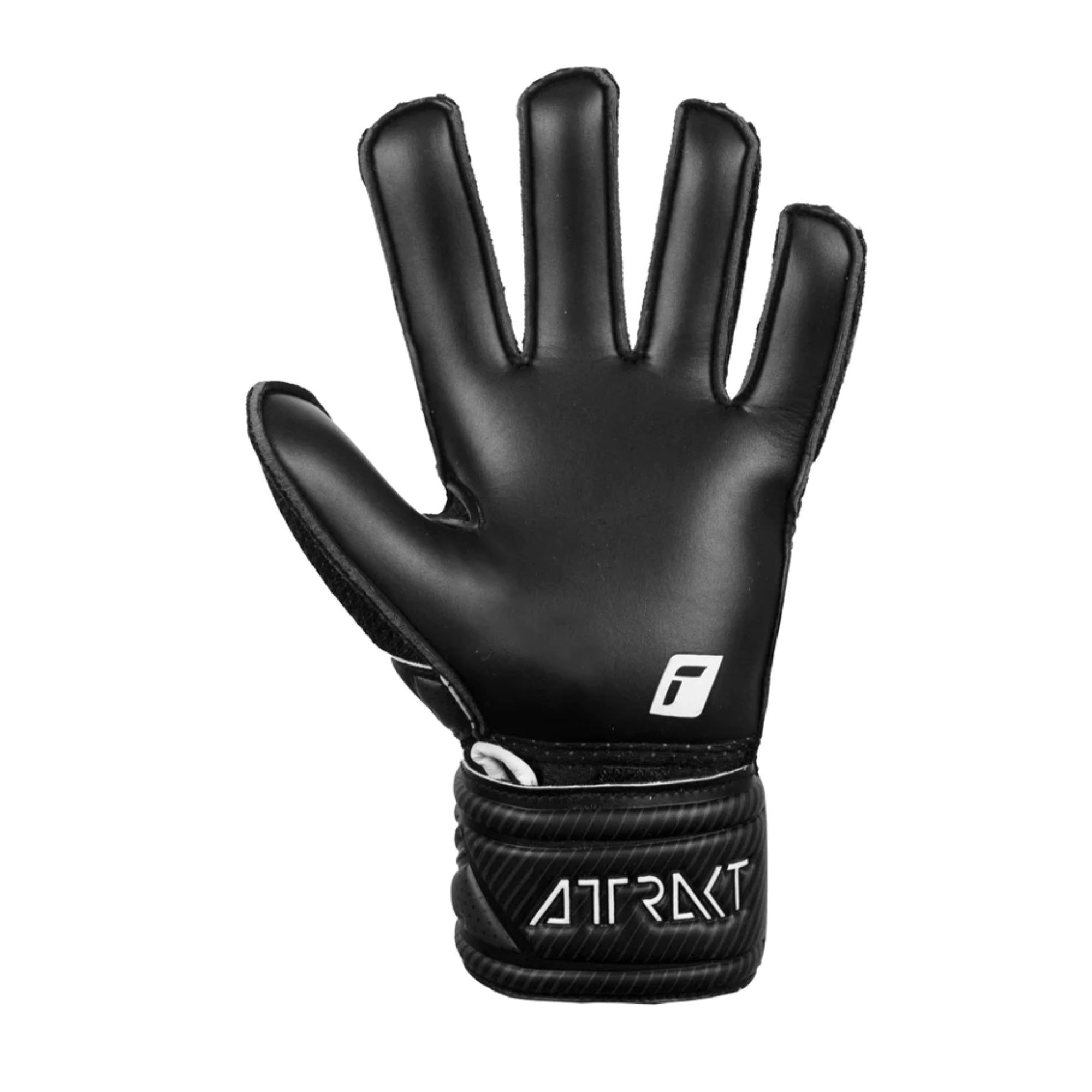 Reusch Kids Attrakt Solid Fingersave Goalkeeper Gloves Black/White、mySite、noshort