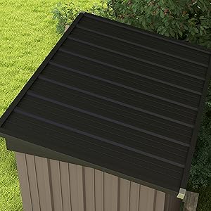 metal outdoor storage shed