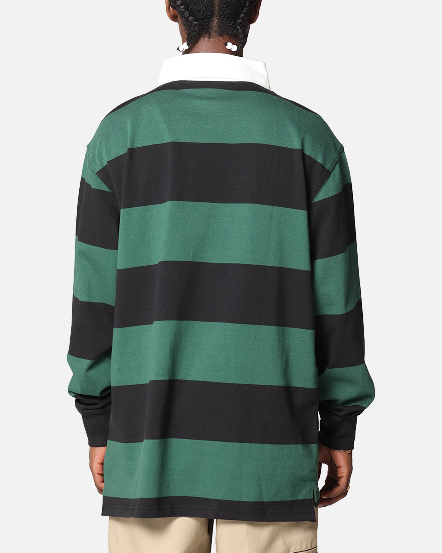 Bleacher Athletic South Sydney Rabbitohs NRL Stripe Rugby Polo Shirt Official Team Colour、mySite、zt4zffjzw