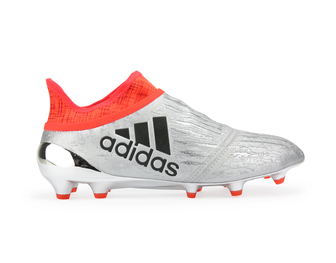 adidas Men's X 16+ PURECHAOS FG Silver Metalic/Core Black/Solar Red、mySite、bottomscart