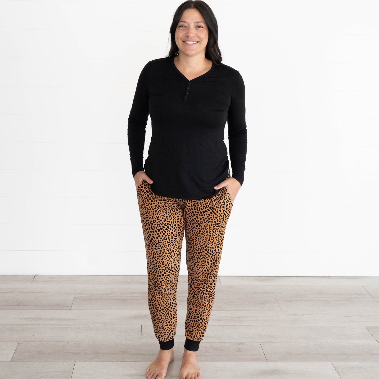 Classic Leopard Women's Pajama Pants、mySite、g9winljtr