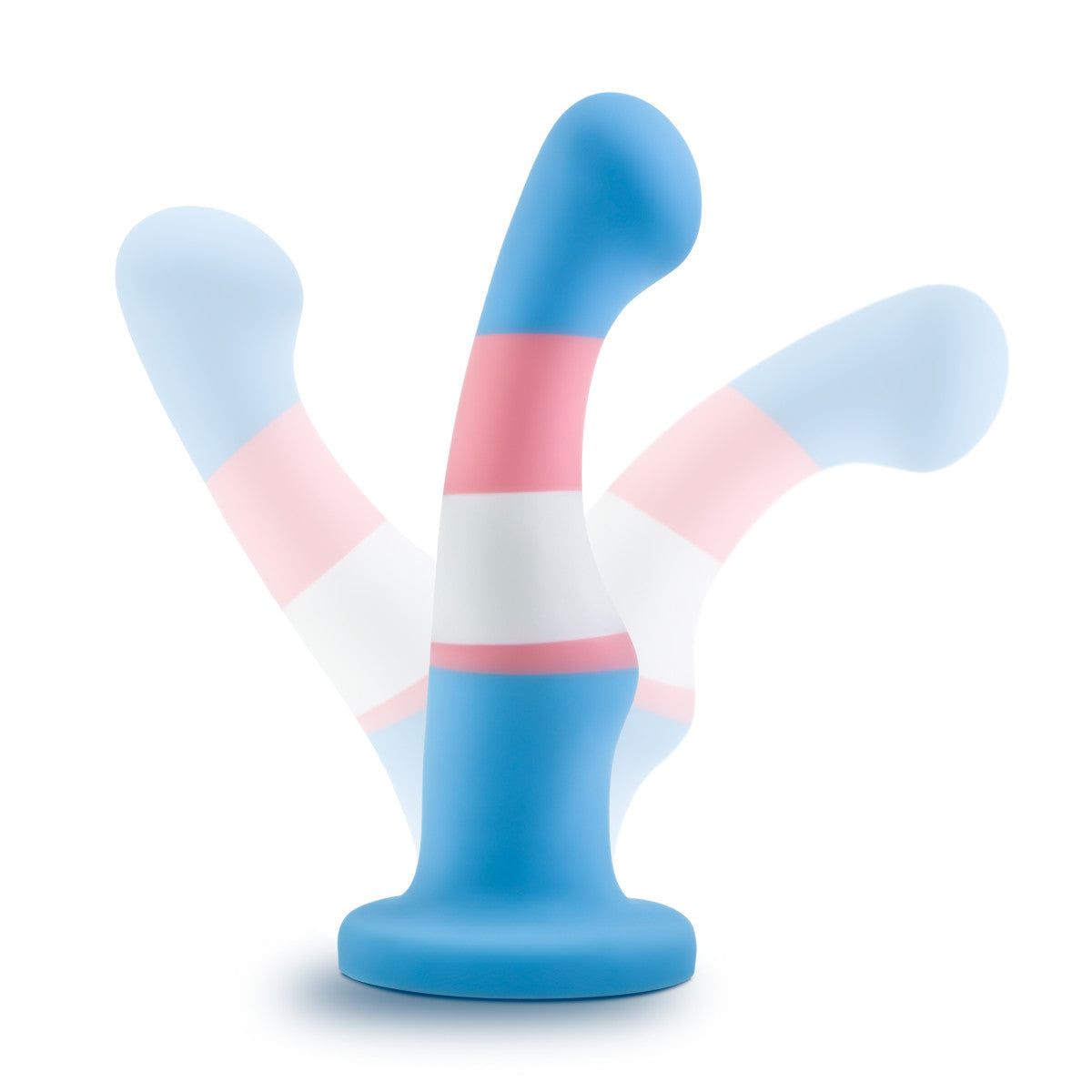 Avant By Blush® | Pride True Blue P2: Artisan 6 Inch Curved P-Spot / G-Spot Dildo with Suction Cup Base - Elegantly Made with Smooth Ultrasilk® Purio™ Silicone、mySite、bottomscart