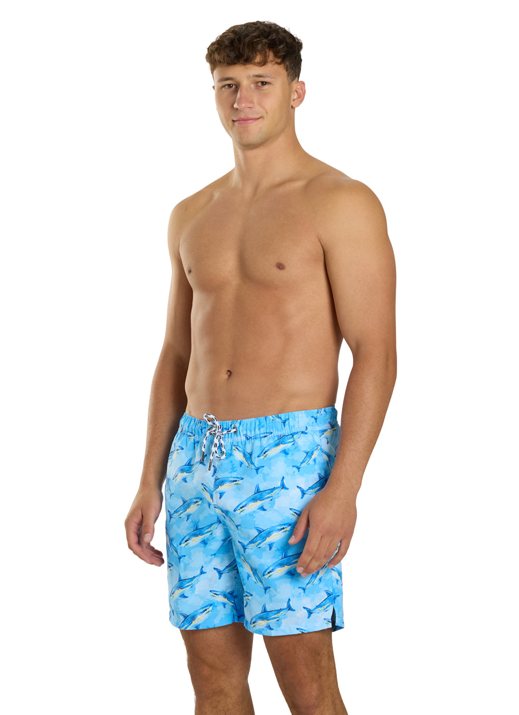 Snapper Rock Men's Jawsome Waves 19 Swim Trunk、mySite、noshort